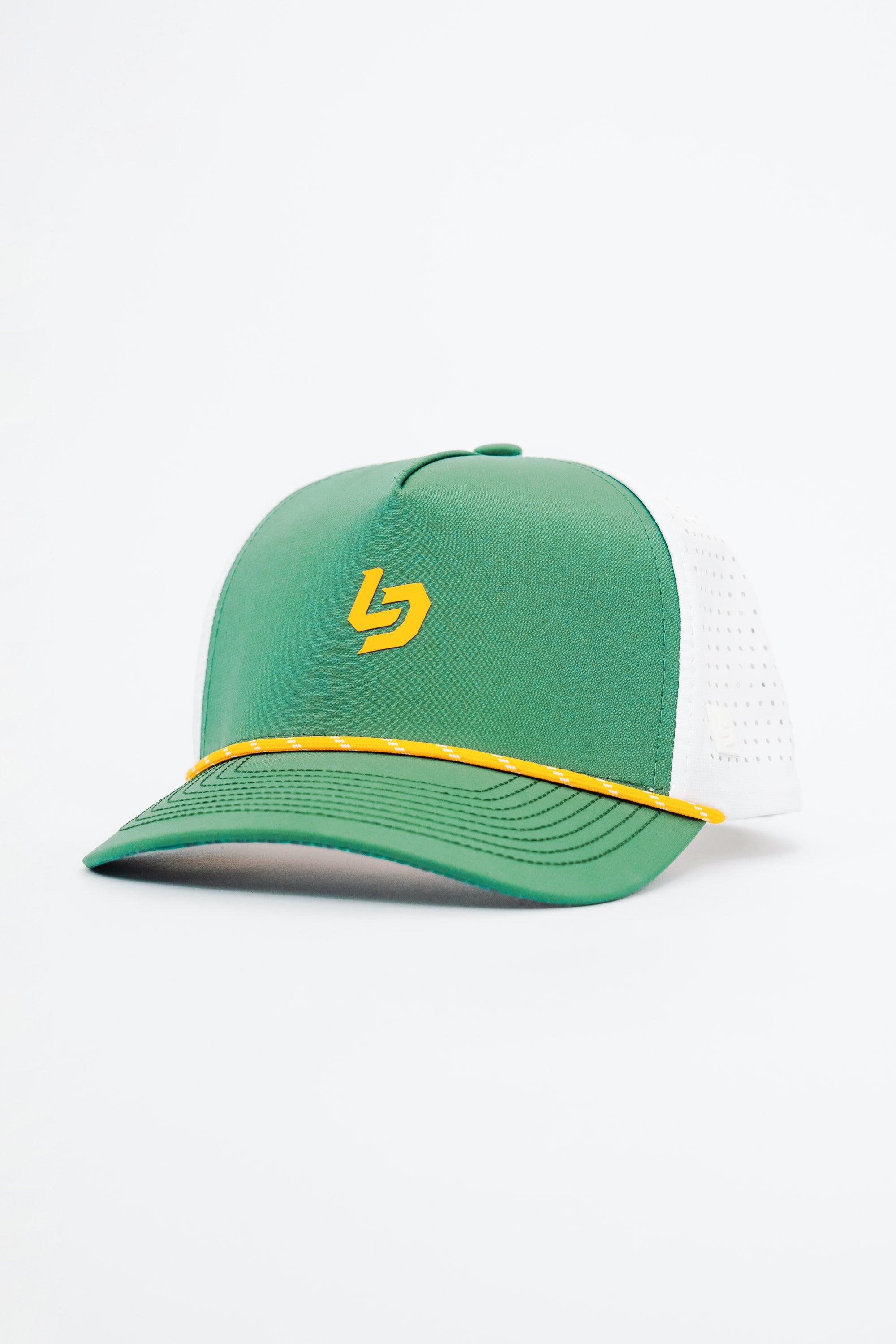 Locked Down Brands Premium Water Resistant ICON Stamp Snapback - Green/Gold