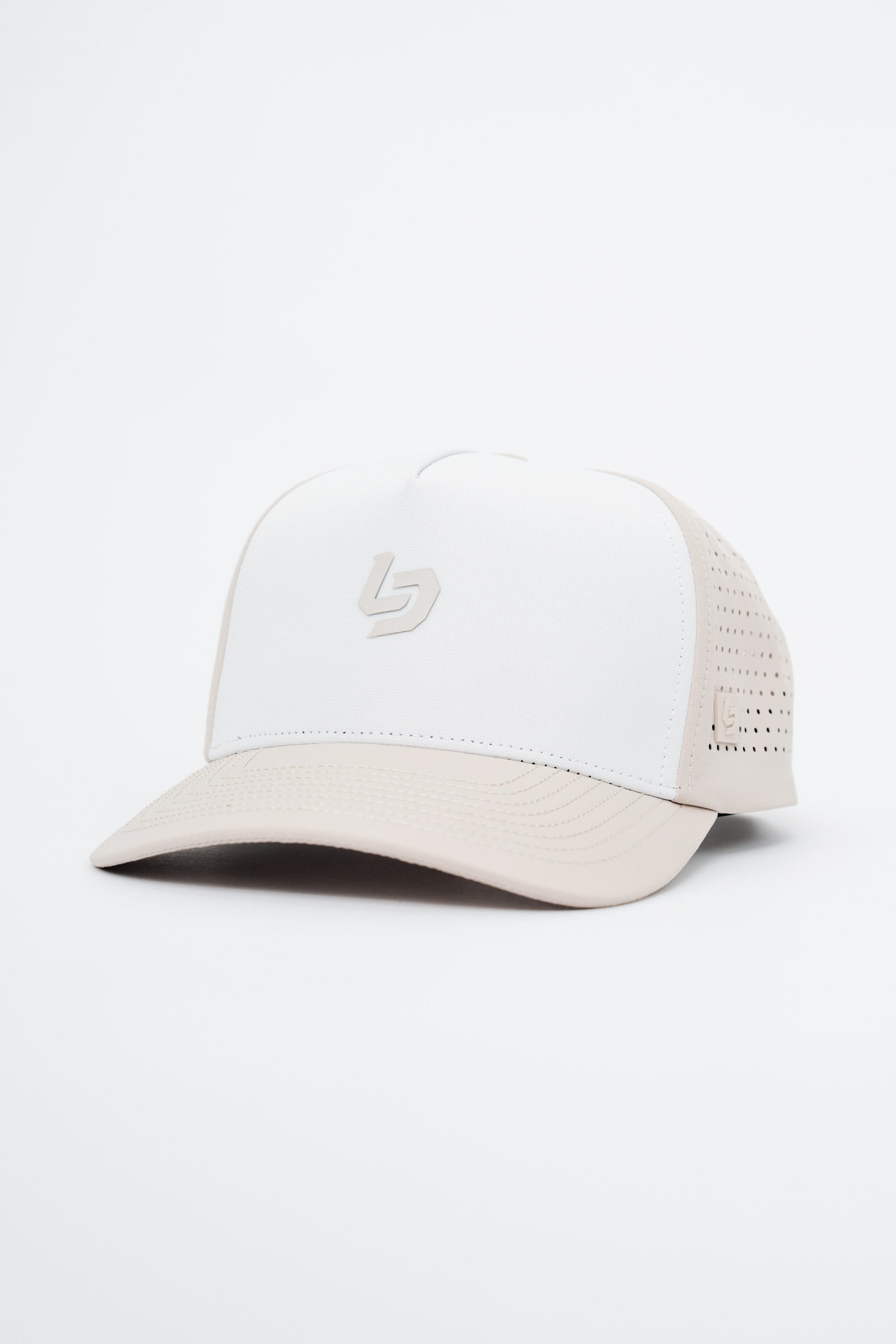 Locked Down Brands Premium Water Resistant Stamp ICON Snapback - Vanilla