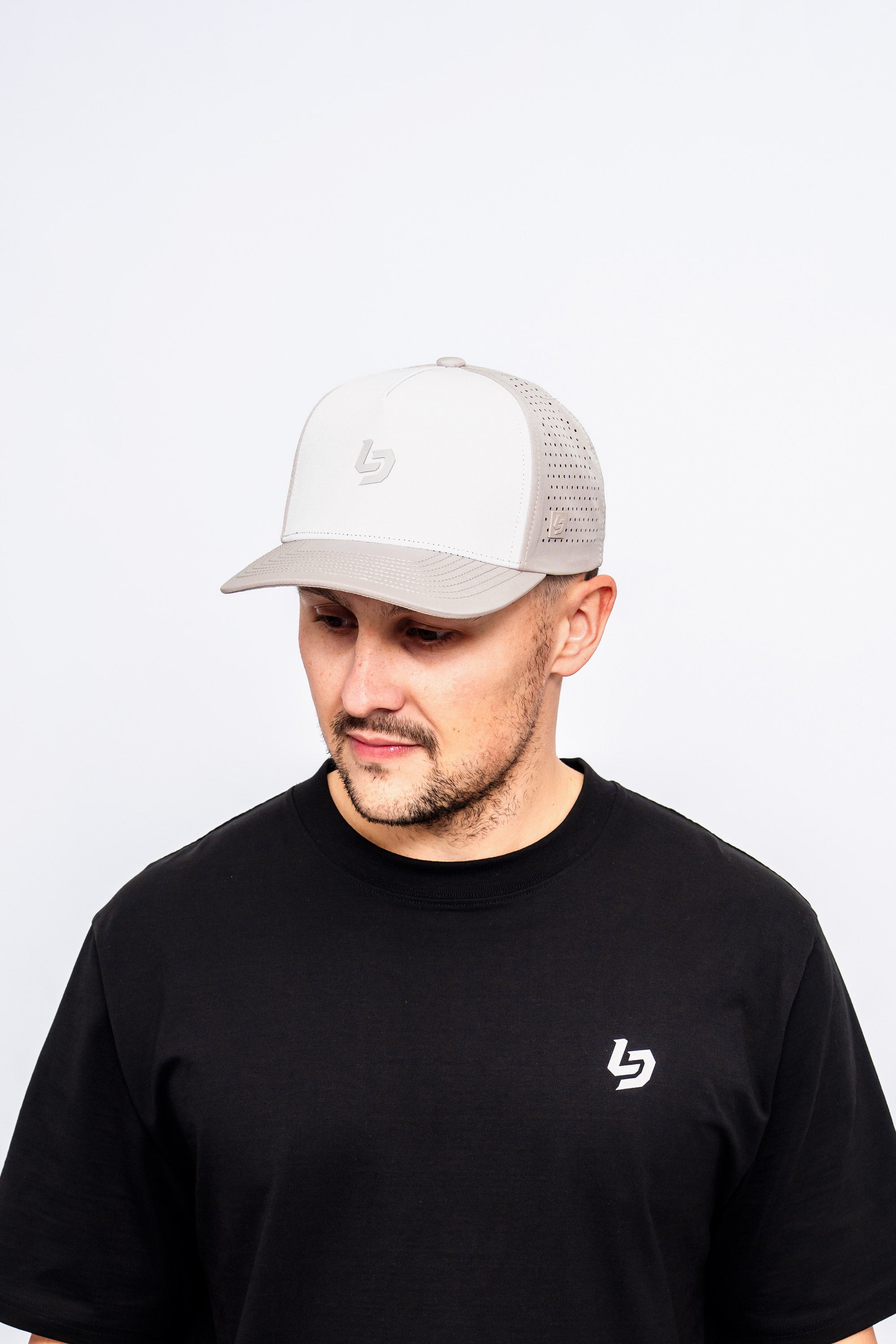 Locked Down Brands Premium Water Resistant Stamp ICON Snapback - Vanilla