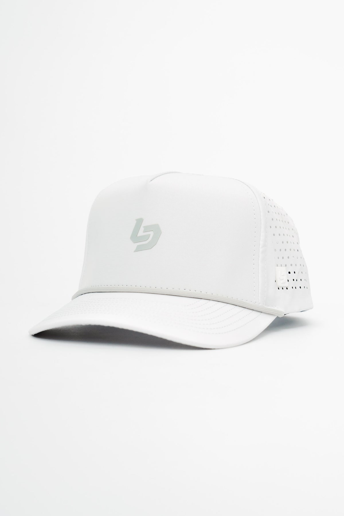Locked Down Brands Premium Water Resistant Stamp ICON Snapback - Whitewash