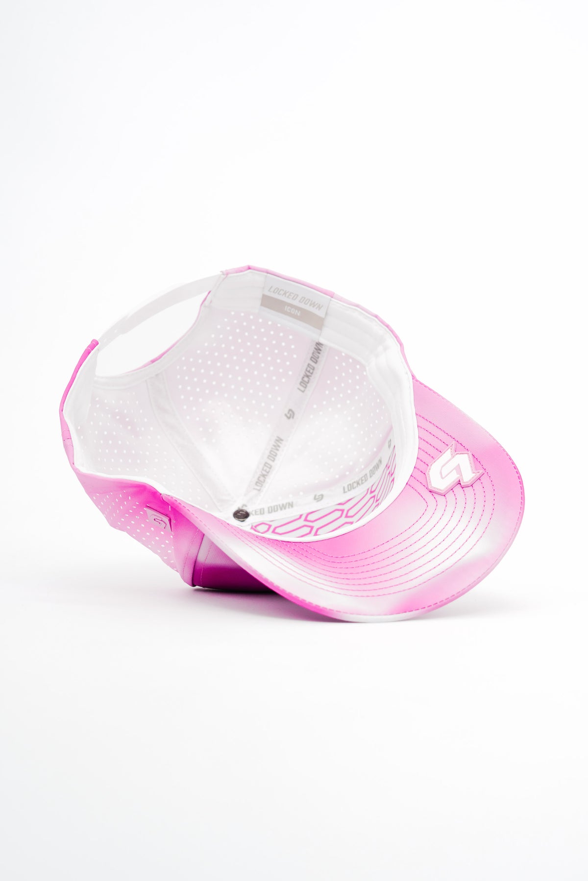 Locked Down Brands Premium Water Resistant ICON Stamp Snapback - Pinkwash