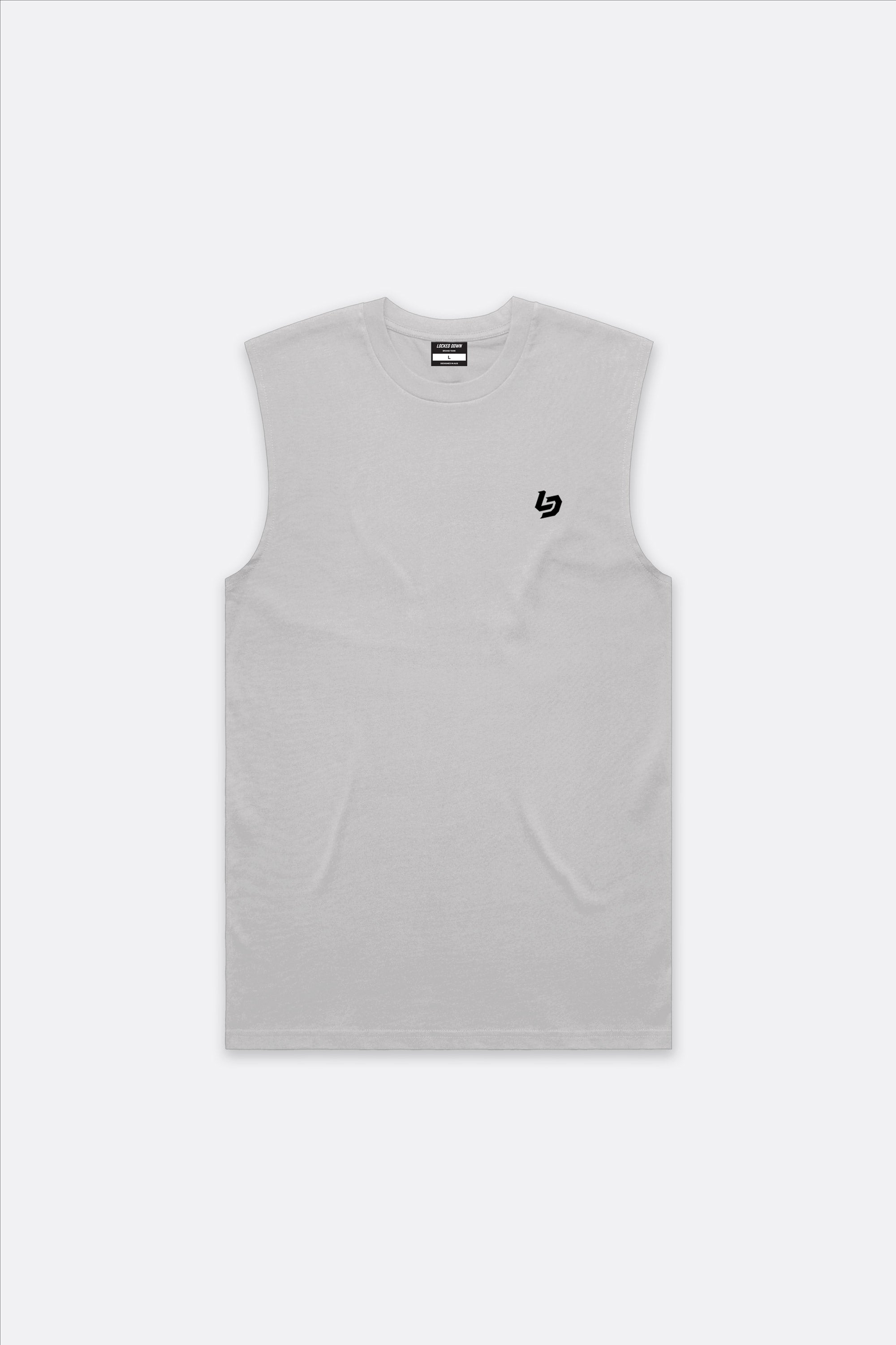 Locked Down Brands Premium Box Fit LD Tank Top - Ash Grey
