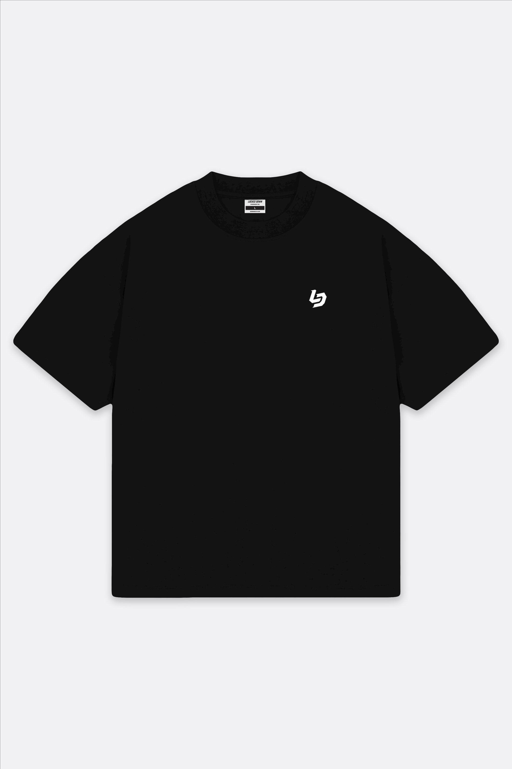 Locked Down Brands Premium Oversized Stamp Tee - Black