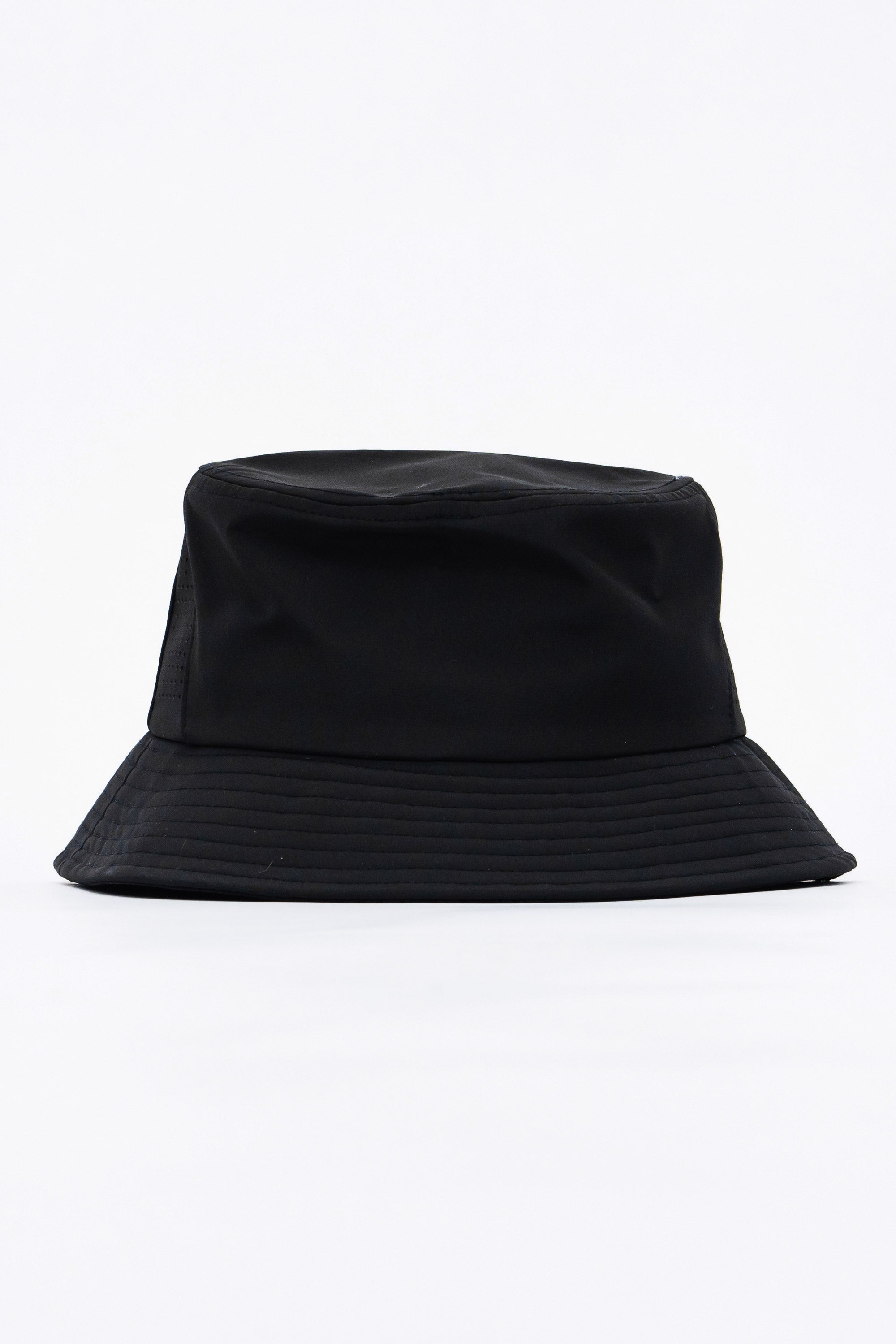 Locked Down Brands Premium Water Resistant Stamp Bucket Hat With Laser Holes - Black