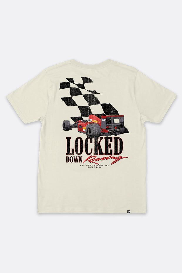 Locked Down Brands Premium Box Fit Streets Tee - Off White