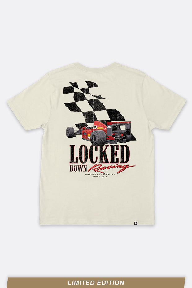 Locked Down Brands Premium Box Fit Streets Tee - Off White