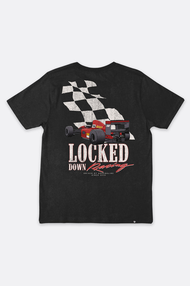 Locked Down Brands Premium Box Fit Streets Tee - Washed Black
