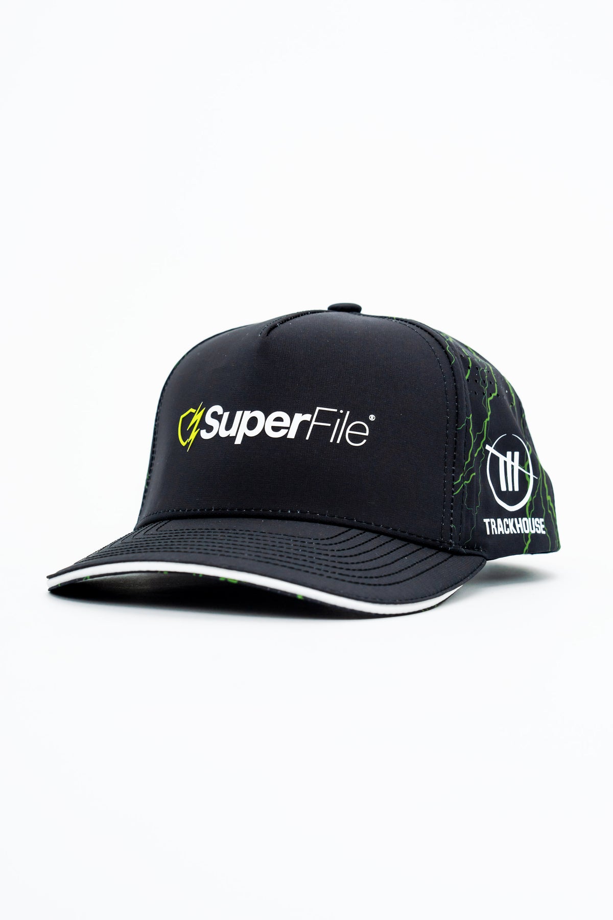 Locked Down Brands Premium Water Resistant ICON Snapback in Collaboration with Superfile and Trackhouse Racing in NASCAR