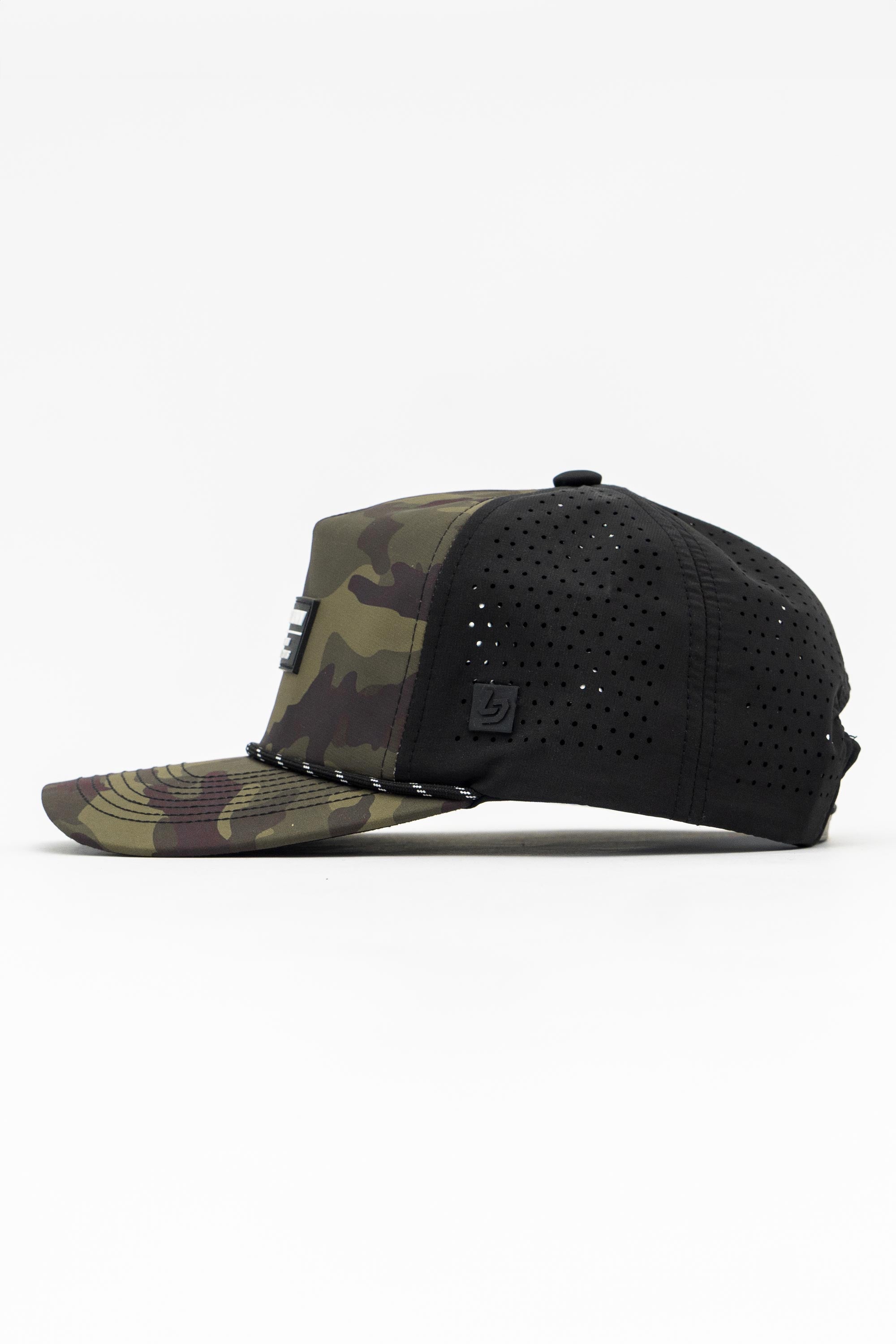 Locked Down Brands Premium Water Resistant TRAIL Block Snapback - Green Camo