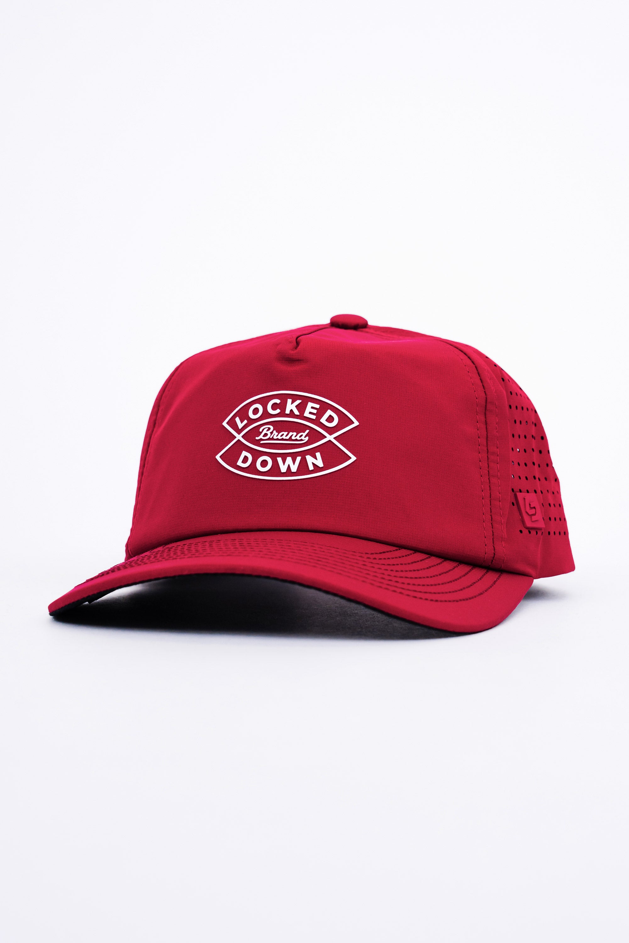 Locked Down Brands Premium Water Resistant TRAIL Arrow Snapback - Cherry