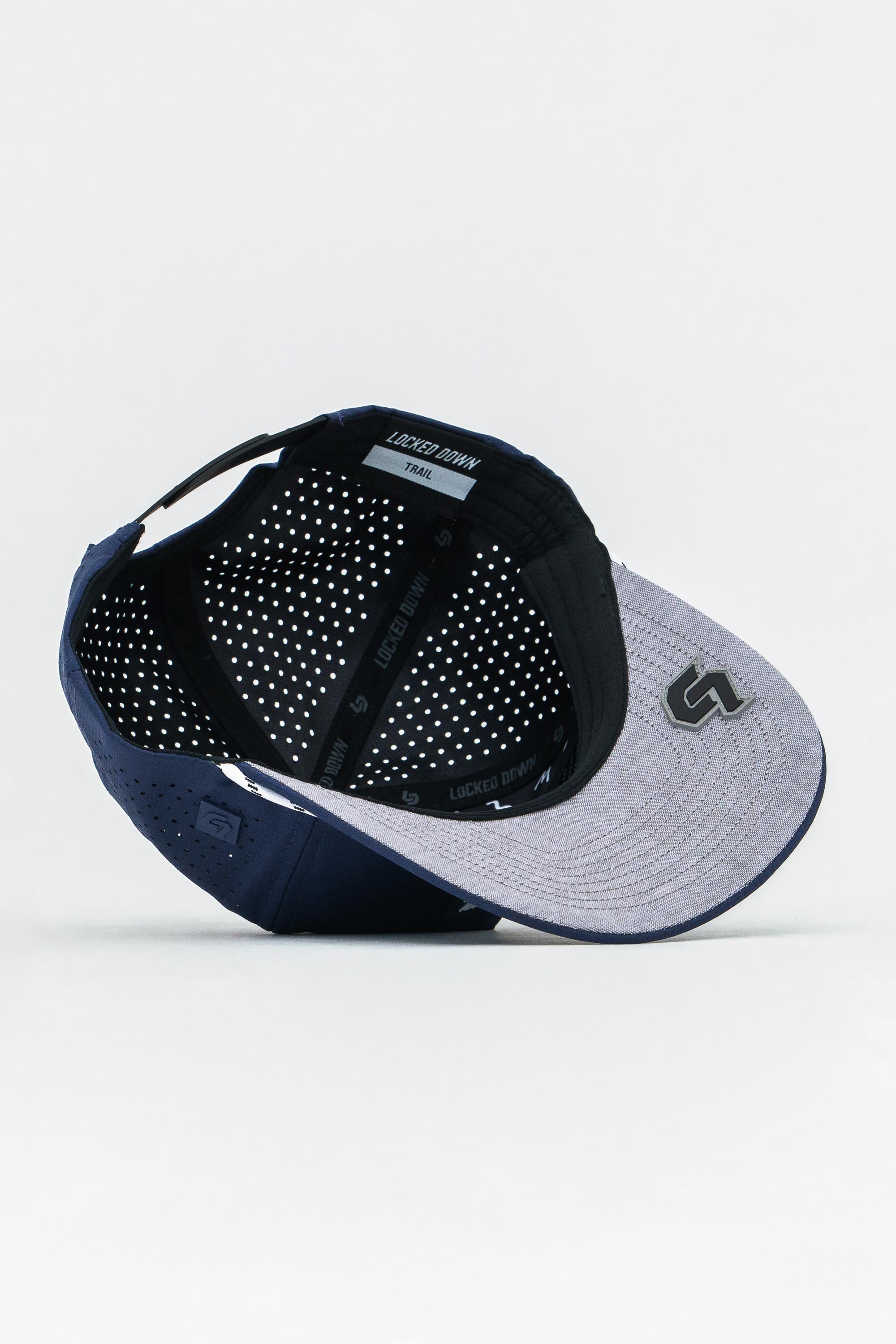 Locked Down Brands Premium Water Resistant TRAIL Block Snapback - Navy