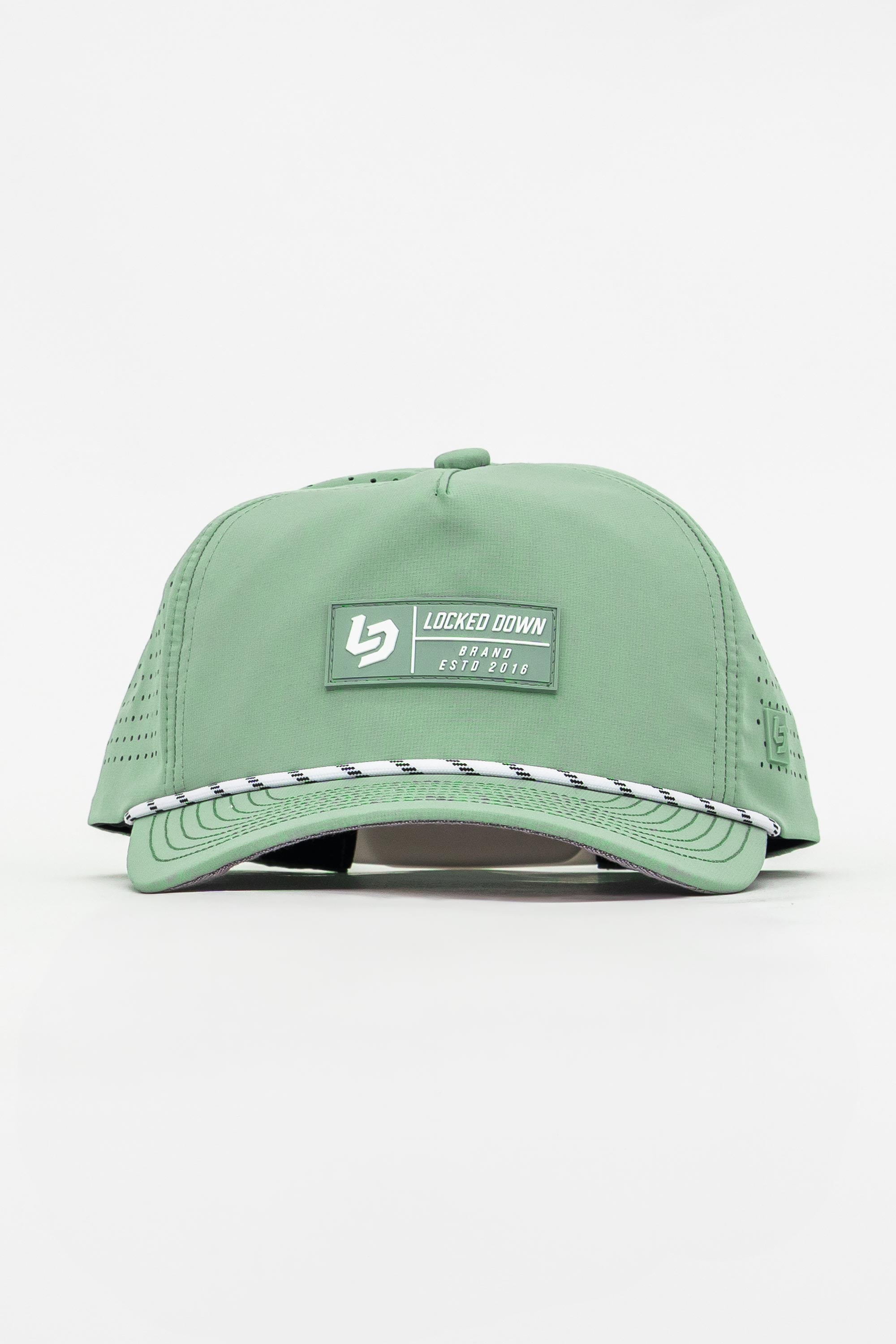 Locked Down Brands Premium Water Resistant TRAIL Block Snapback - Mint