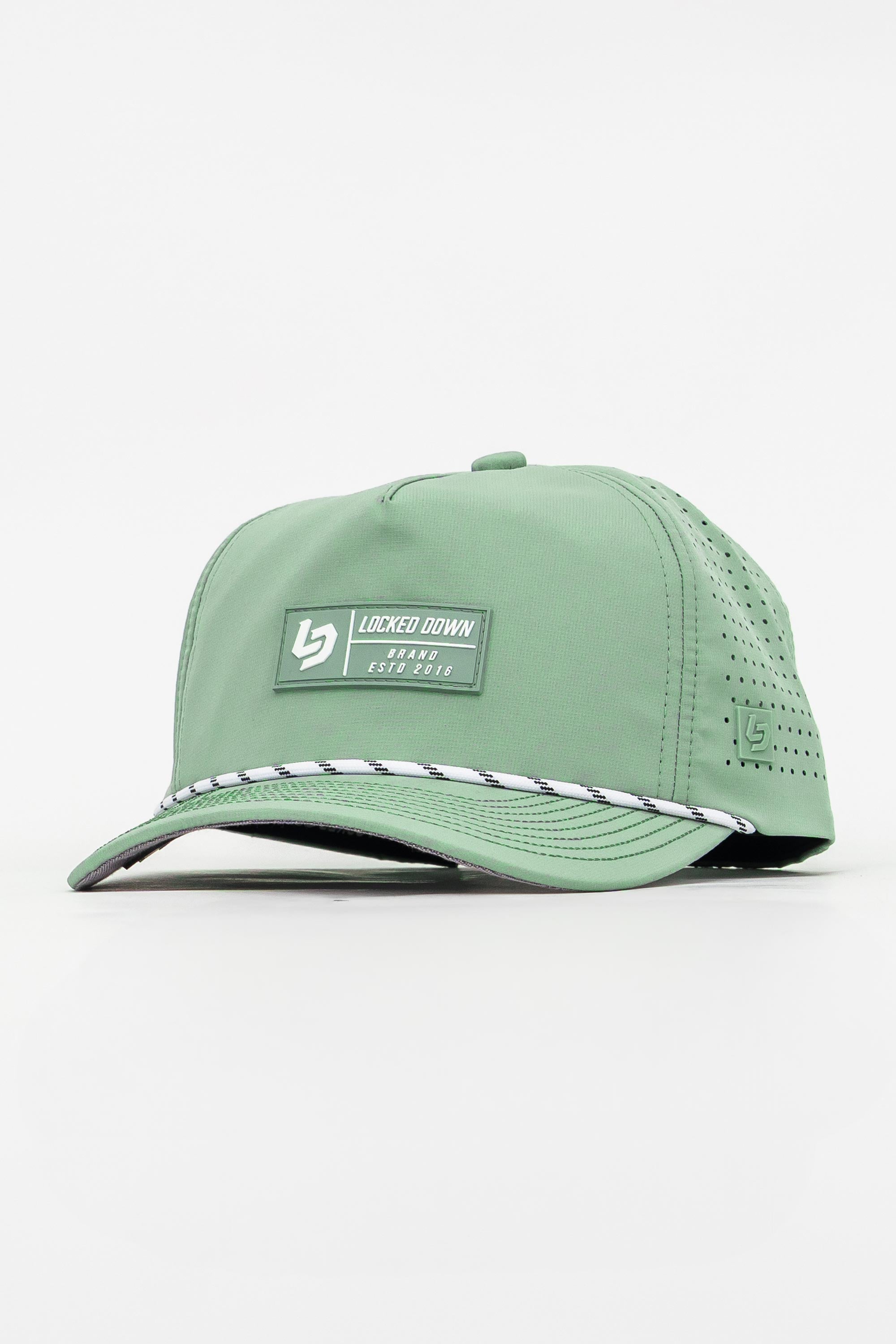 Locked Down Brands Premium Water Resistant TRAIL Block Snapback - Mint