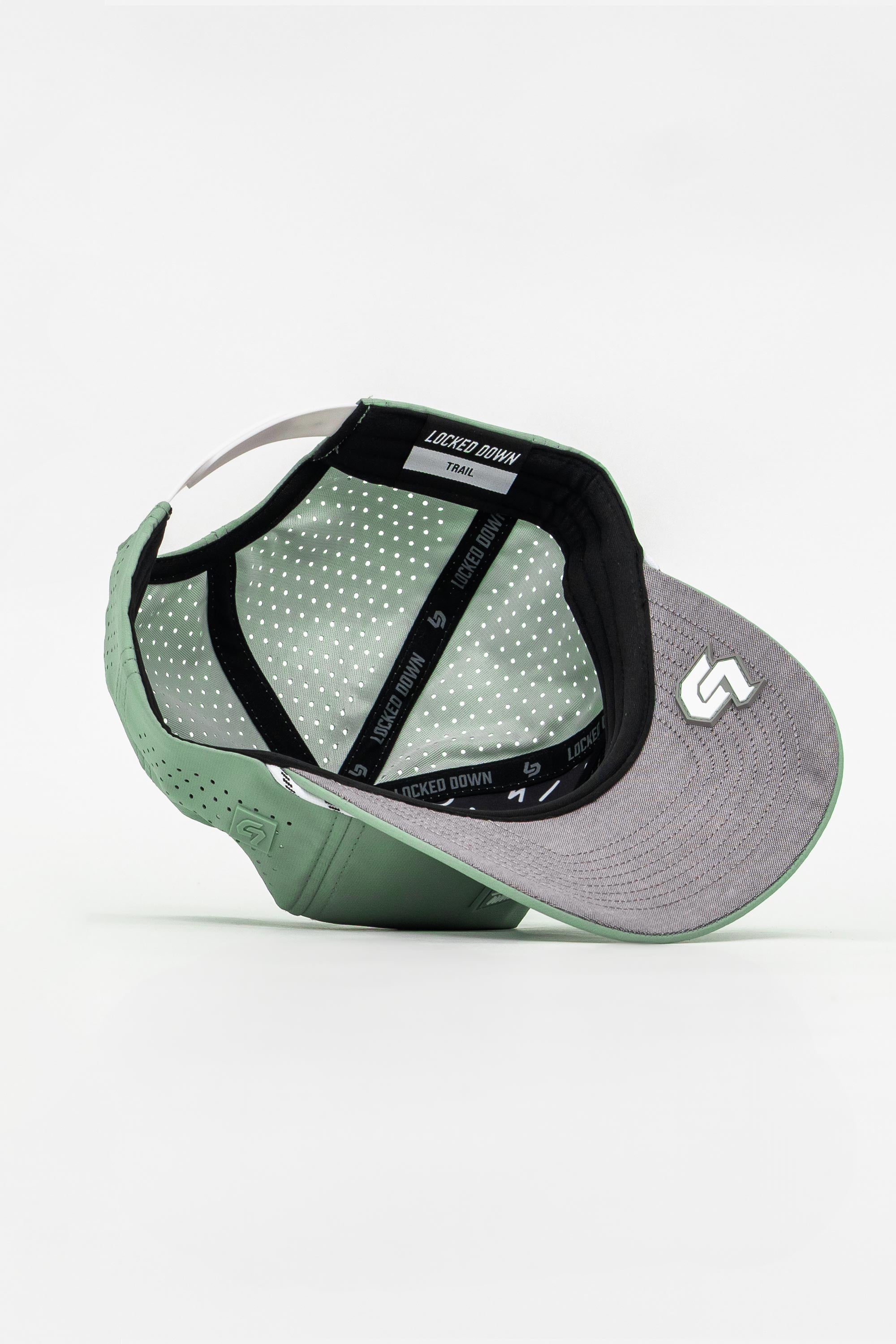 Locked Down Brands Premium Water Resistant TRAIL Block Snapback - Mint