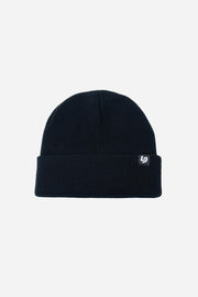 Locked Down Brands Cuff Tag Beanie - Black | Front View