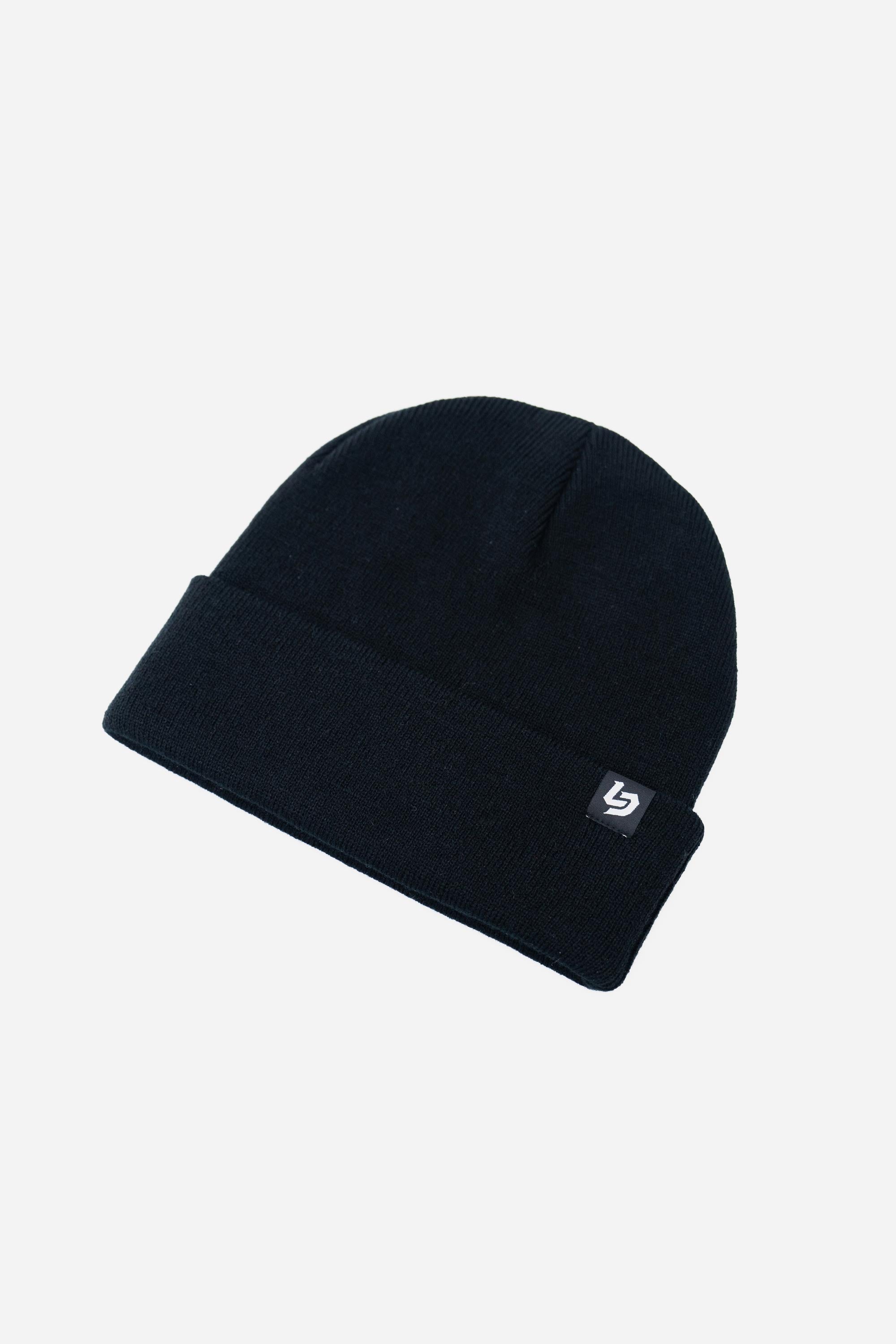 Locked Down Brands Cuff Tag Beanie - Black | Main View