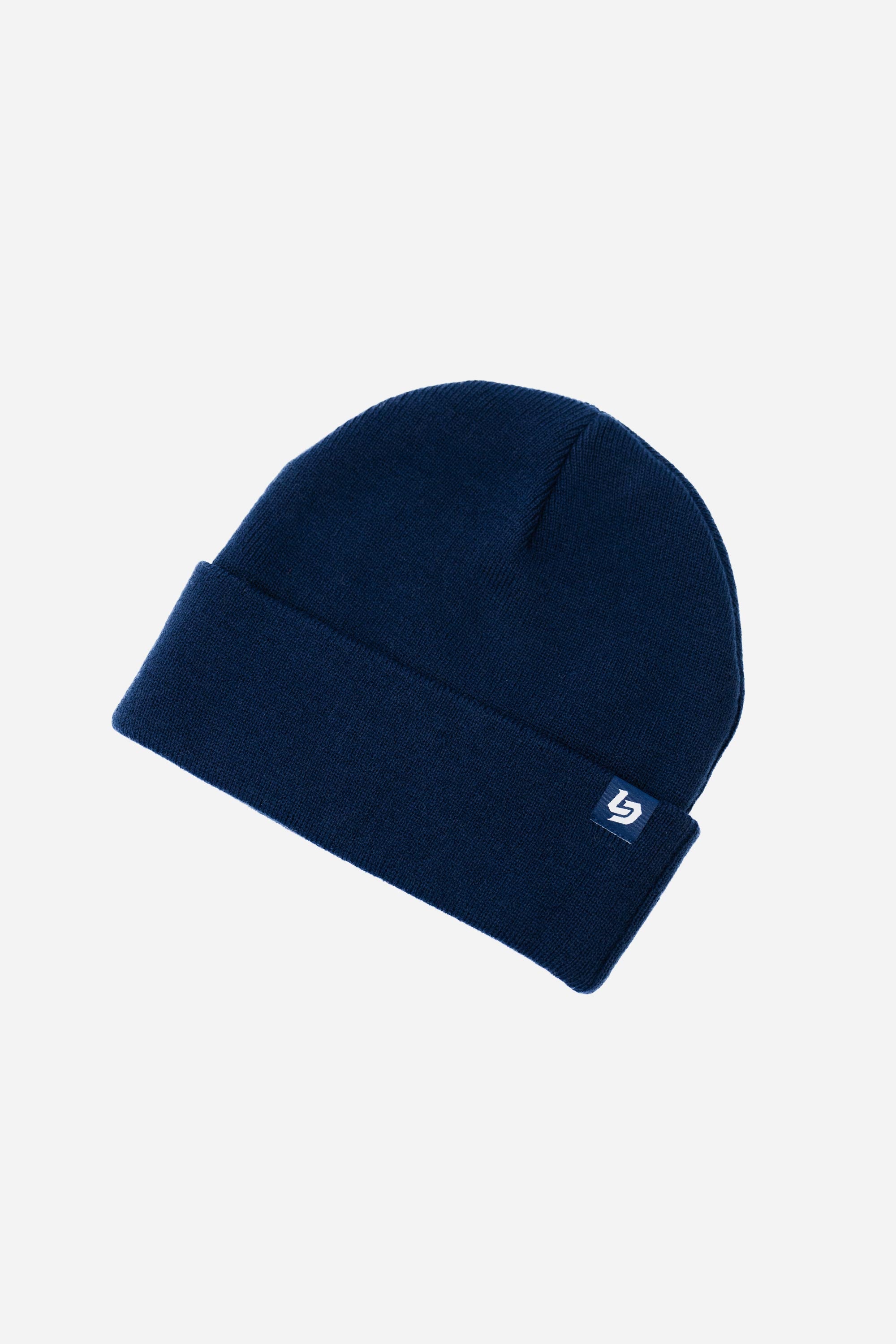 Locked Down Brands Cuff Tag Beanie - Navy | Main View