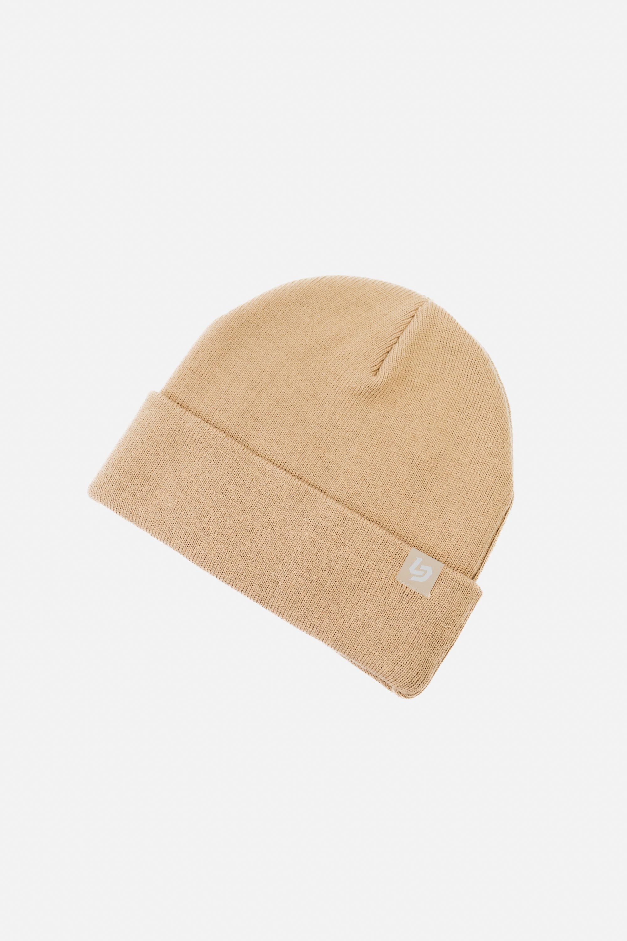 Locked Down Brands Cuff Tag Beanie - Dune | Main View