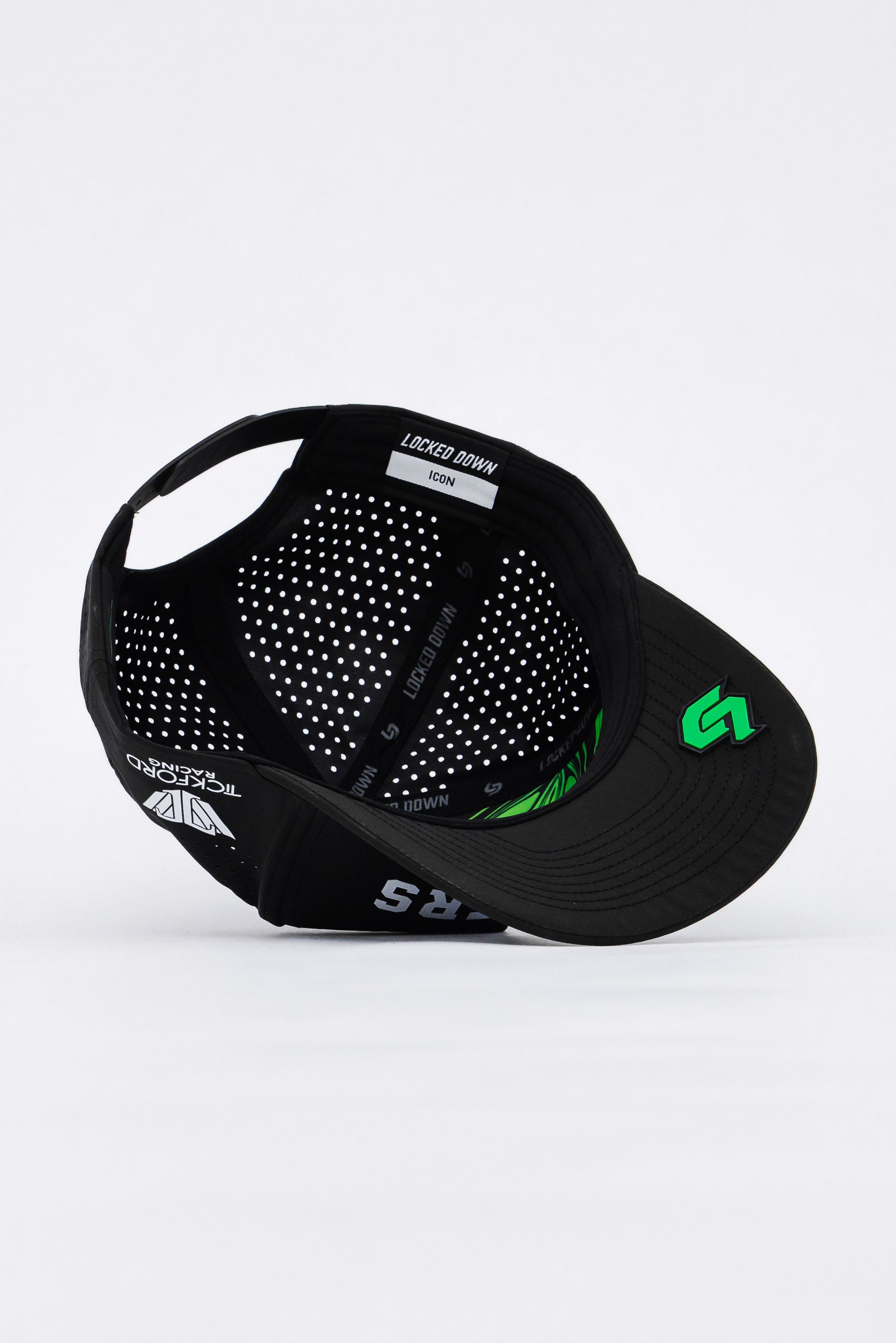 Locked Down Brands Premium Water Resistant ICON Snapback in Collaboration with Tickford Racing and Cam Waters for the 2026 Supercars Championship