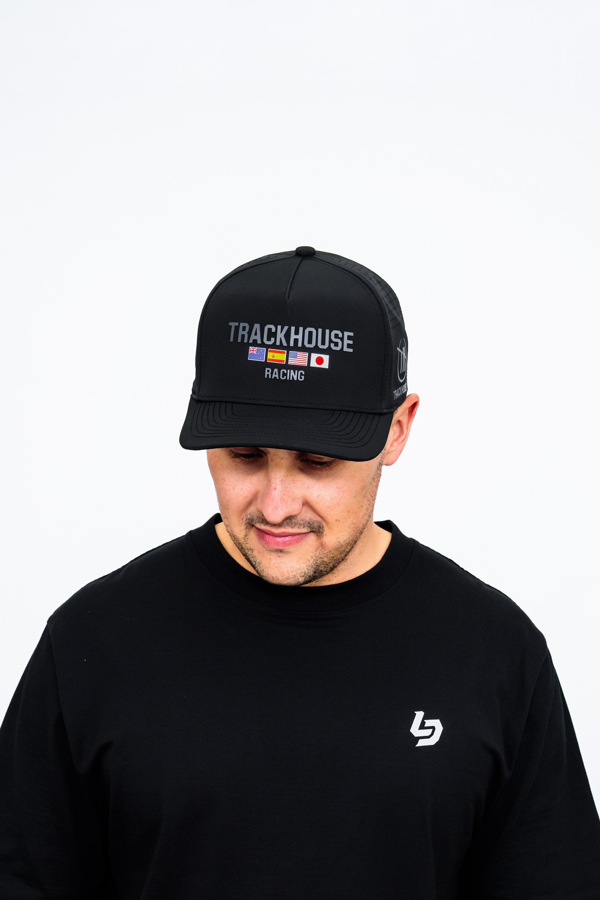 Locked Down Brands Premium Water Resistant ICON Snapback in Collaboration with Trackhouse Racing in NASCAR