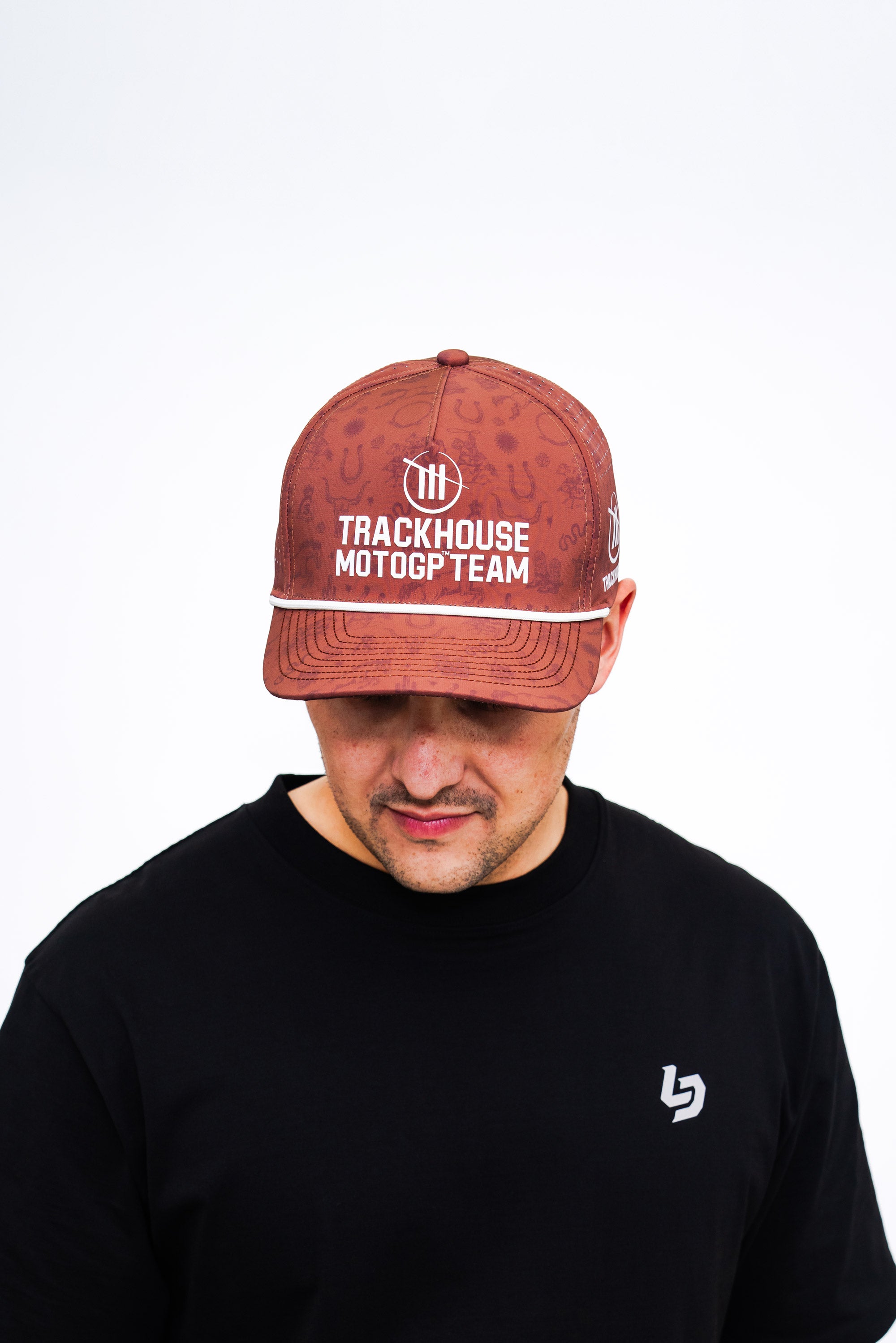 Locked Down Brands Premium Water Resistant ICON Snapback in Collaboration with Trackhouse MOTOGP and the USA GP in Texas.