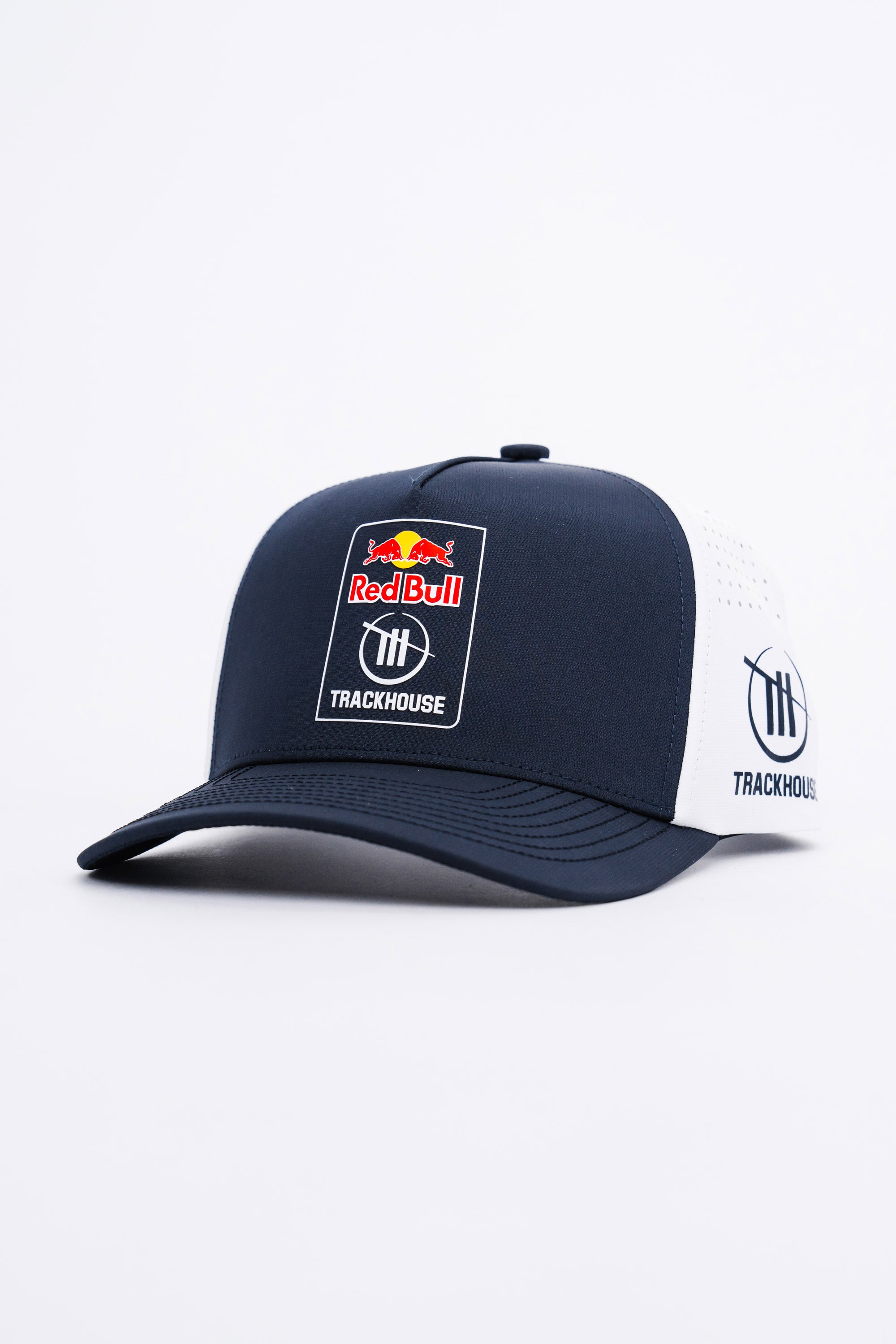 Locked Down Brands Premium Water Resistant ICON Snapback in Collaboration with Red Bull and Trackhouse Racing in NASCAR