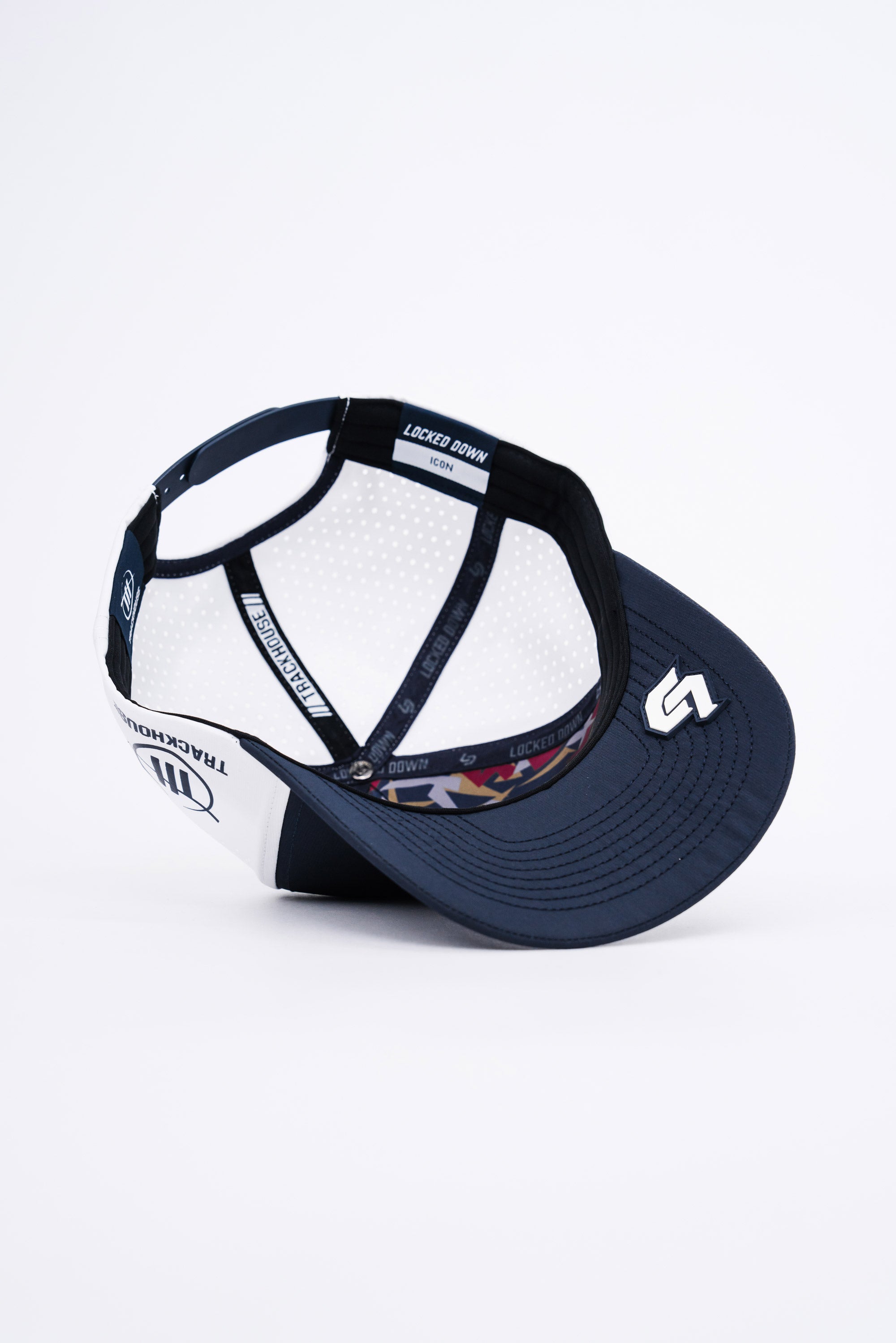 Locked Down Brands Premium Water Resistant ICON Snapback in Collaboration with Red Bull and Trackhouse Racing in NASCAR