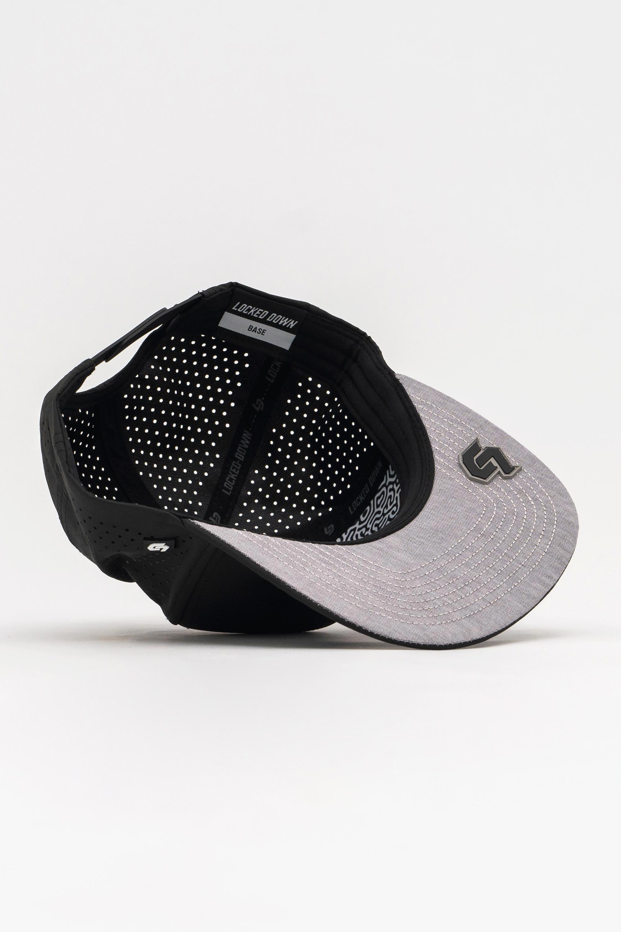 Locked Down Brands Premium Water Resistant BASE Blank Snapback - Black