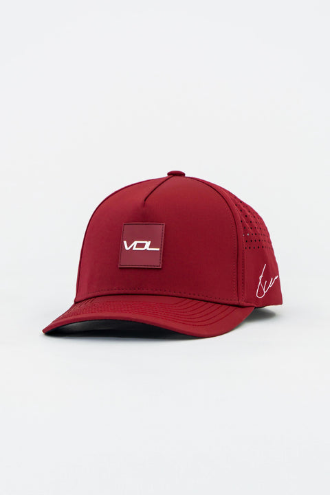 Locked Down Brands Premium Water Resistant ICON Snapback in Collaboration with the VDL Bros, Kelvin & Sheldon Van Der Linde - Maroon