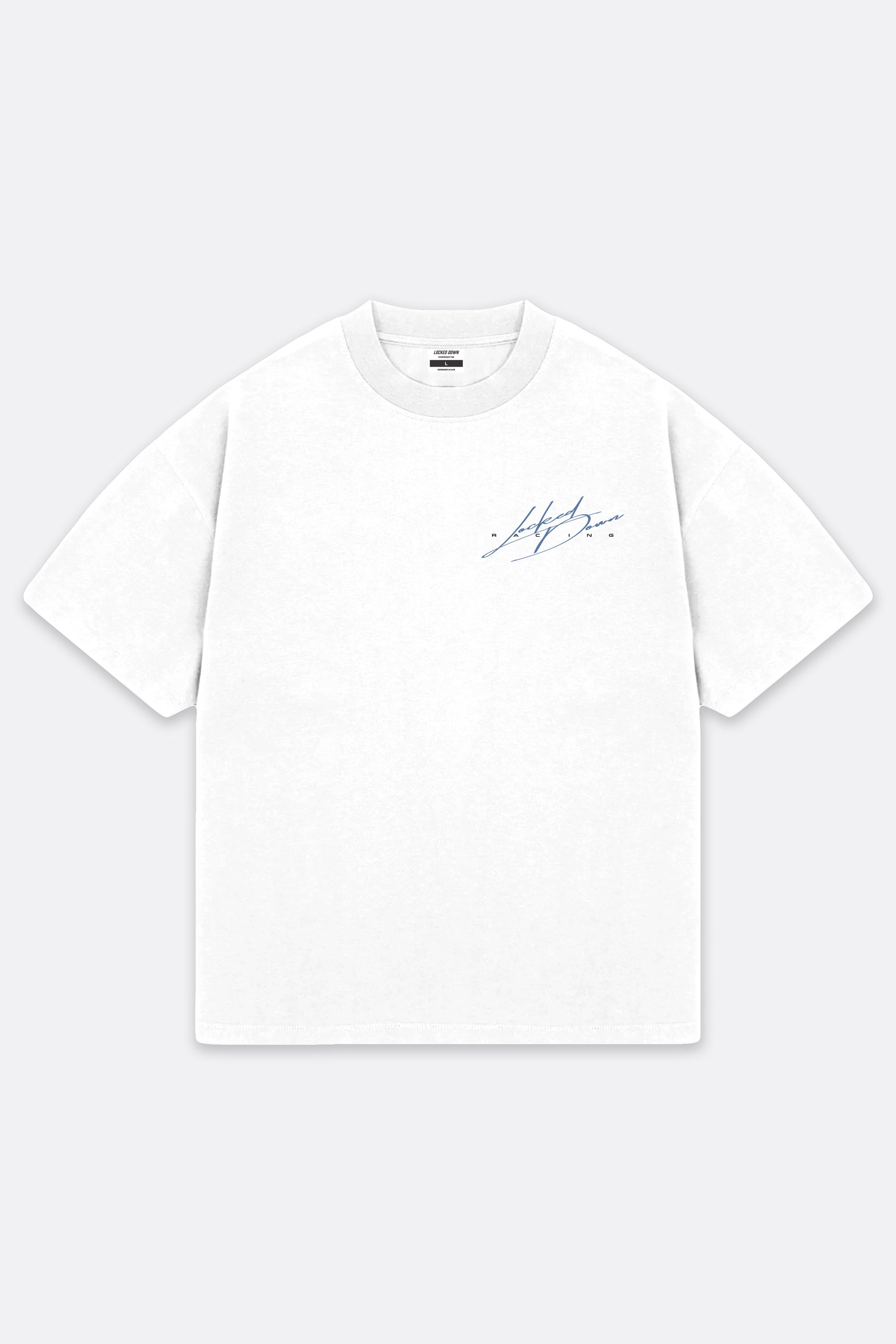Locked Down Brands Premium Oversized Victory Tee - White