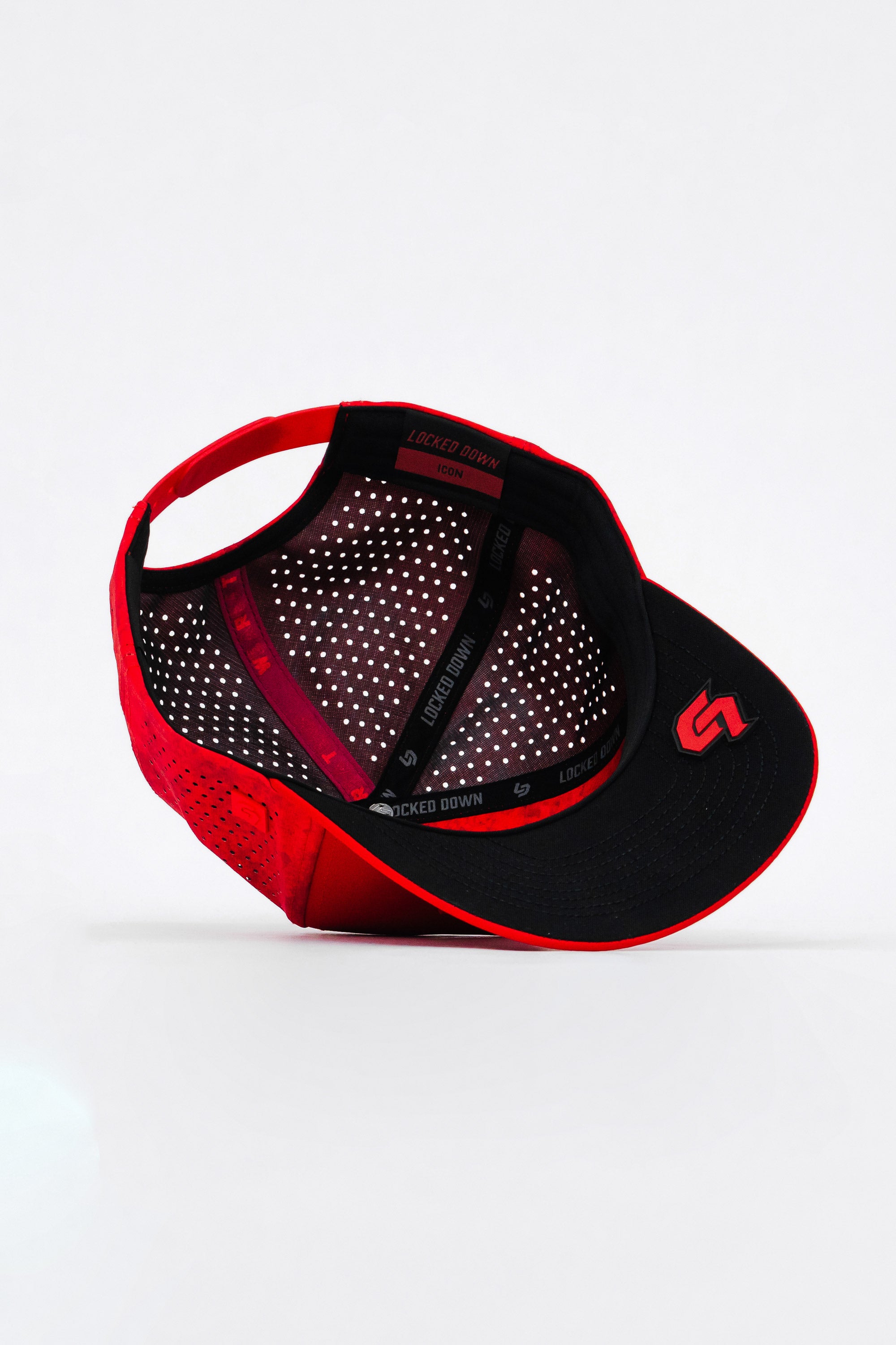Locked Down Brands Premium Water Resistant ICON Snapback in Collaboration with Team WRT Racing - Red