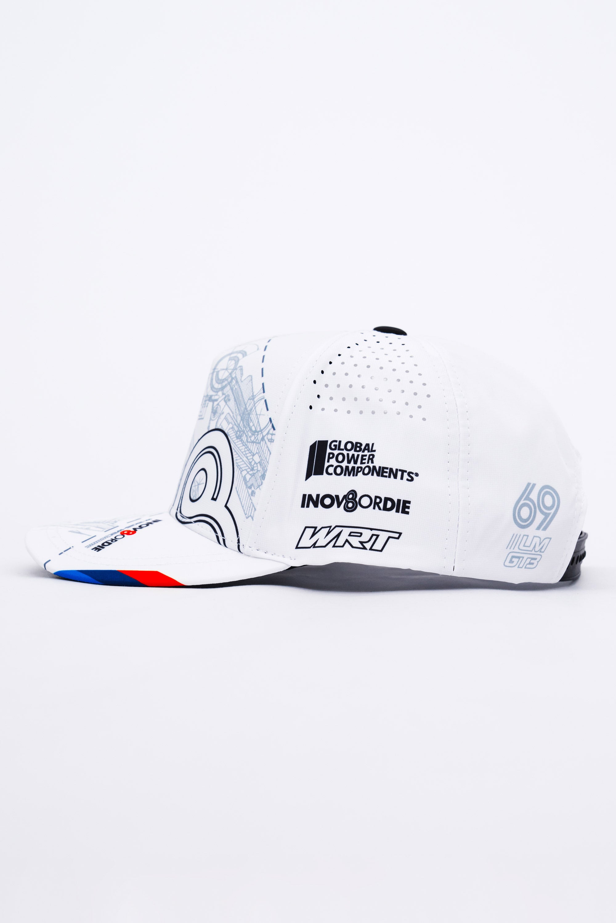 Locked Down Brands Premium Water Resistant ICON Snapback in Collaboration with Team WRT Racing - WEC 2026 SPA Livery