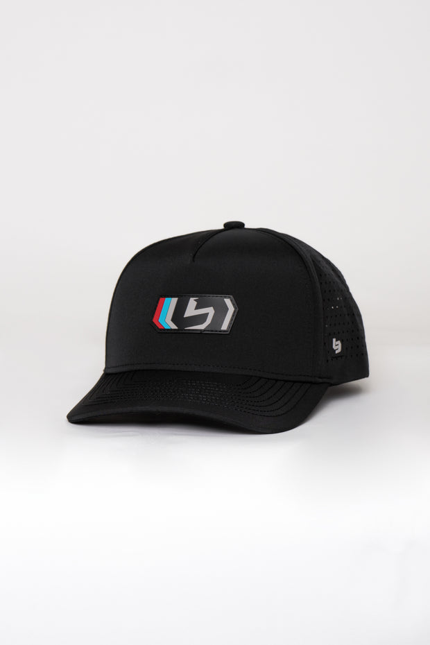 Locked Down Brands Premium Water Resistant ICON Wall Snapback - Black | Main View