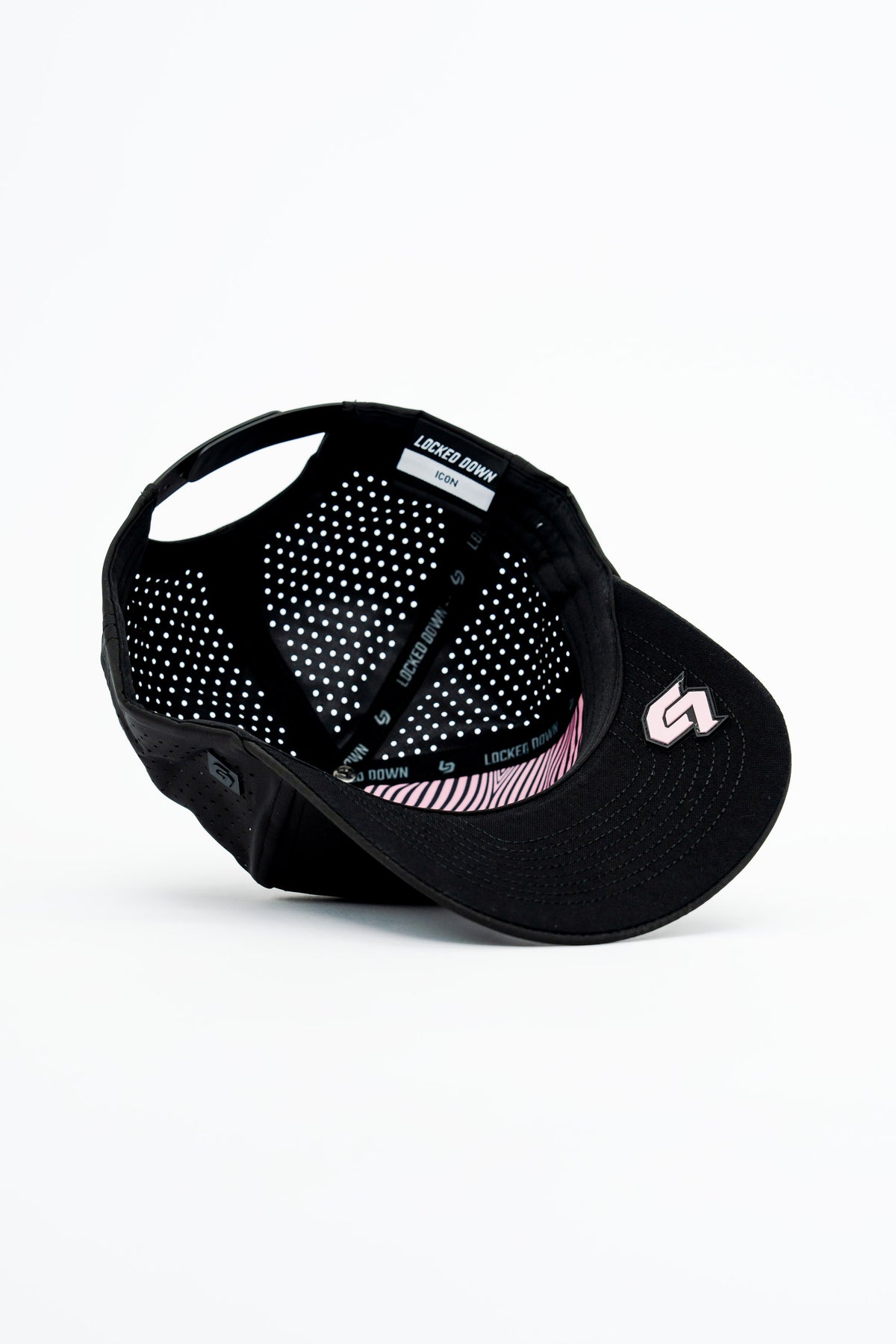 Locked Down Brands Premium Water Resistant ICON Wave Snapback - Black