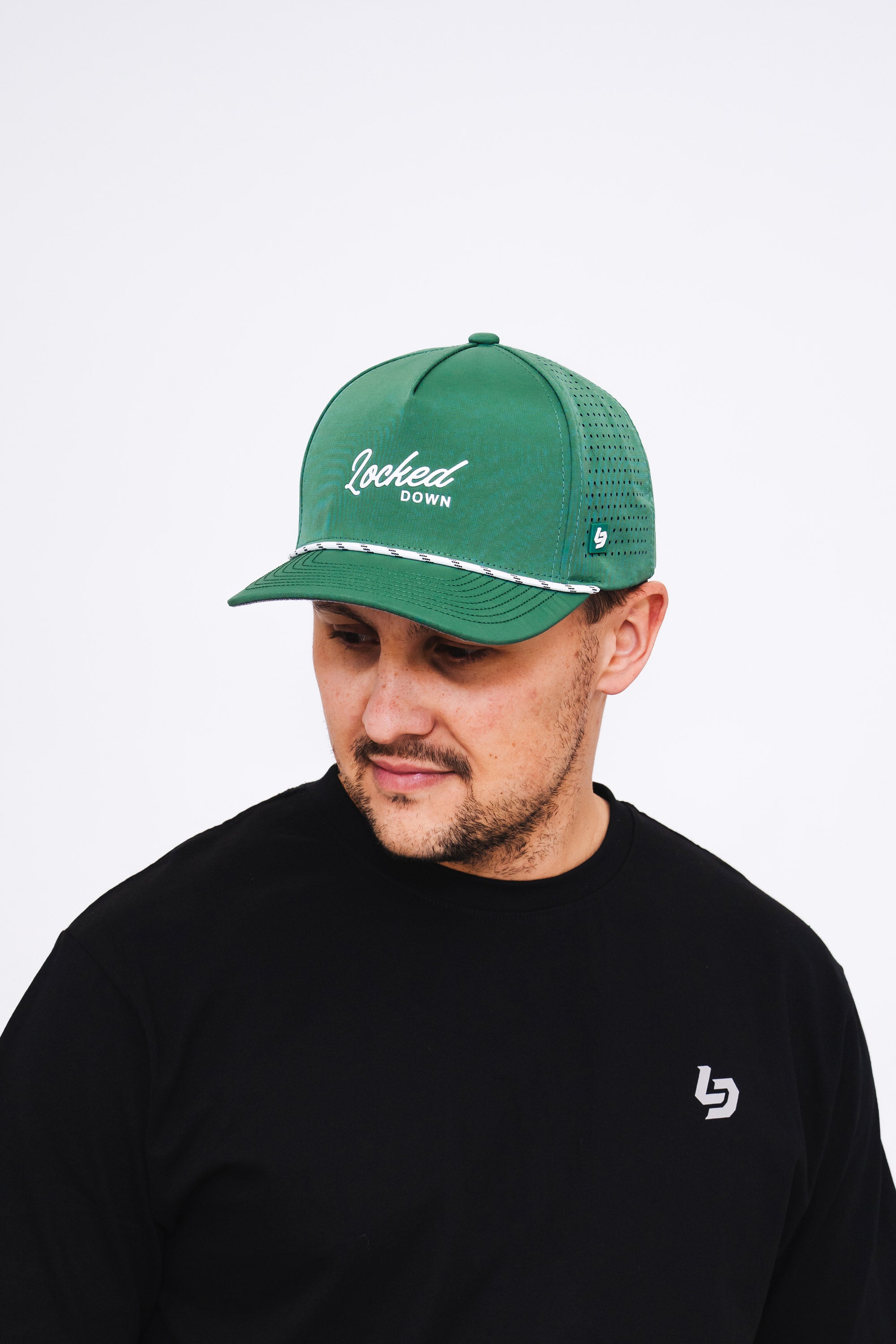 Locked Down Brands Premium Water Resistant ICON LD Snapback - Navy