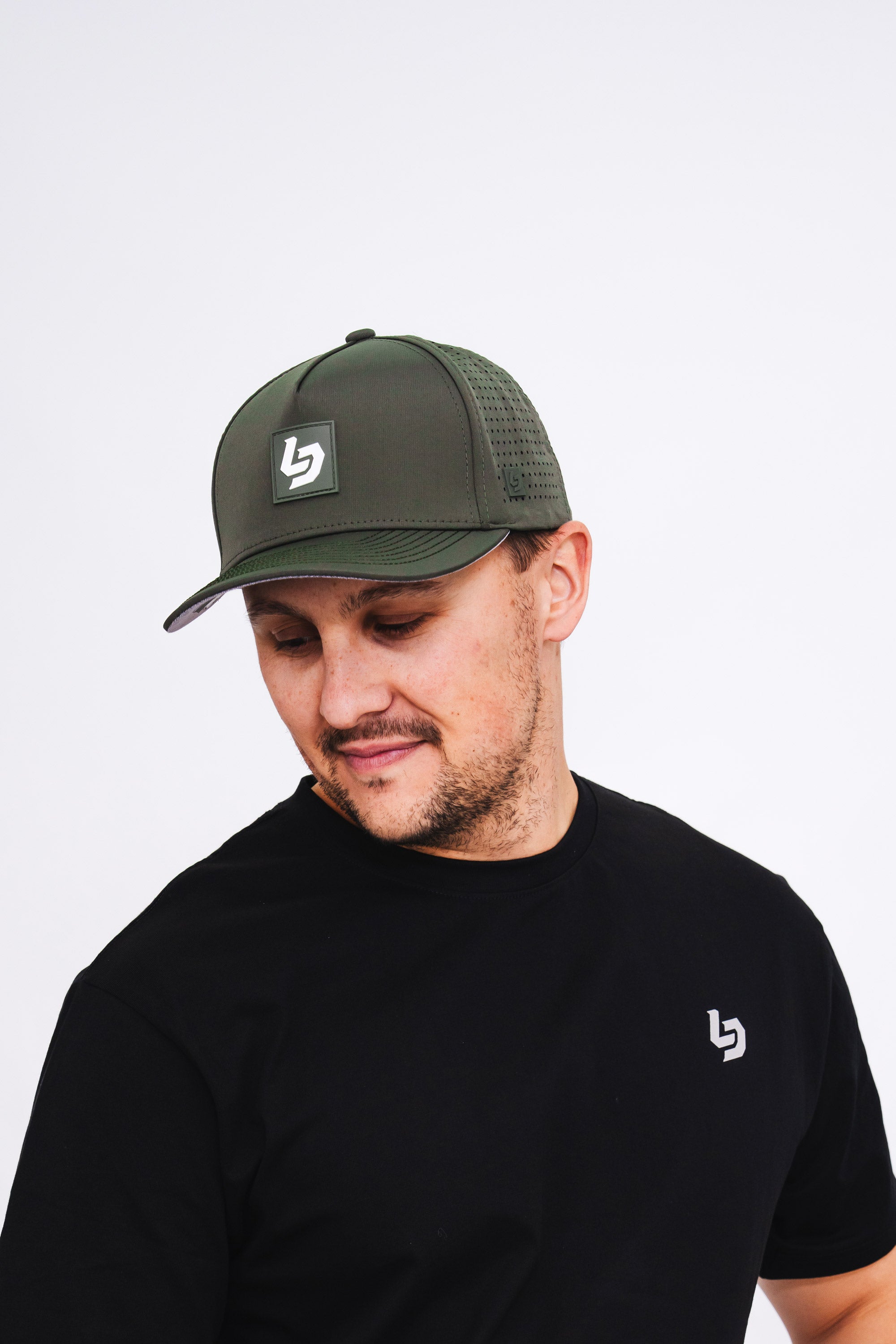 Locked Down Brands Premium Water Resistant ICON LD Snapback - Olive
