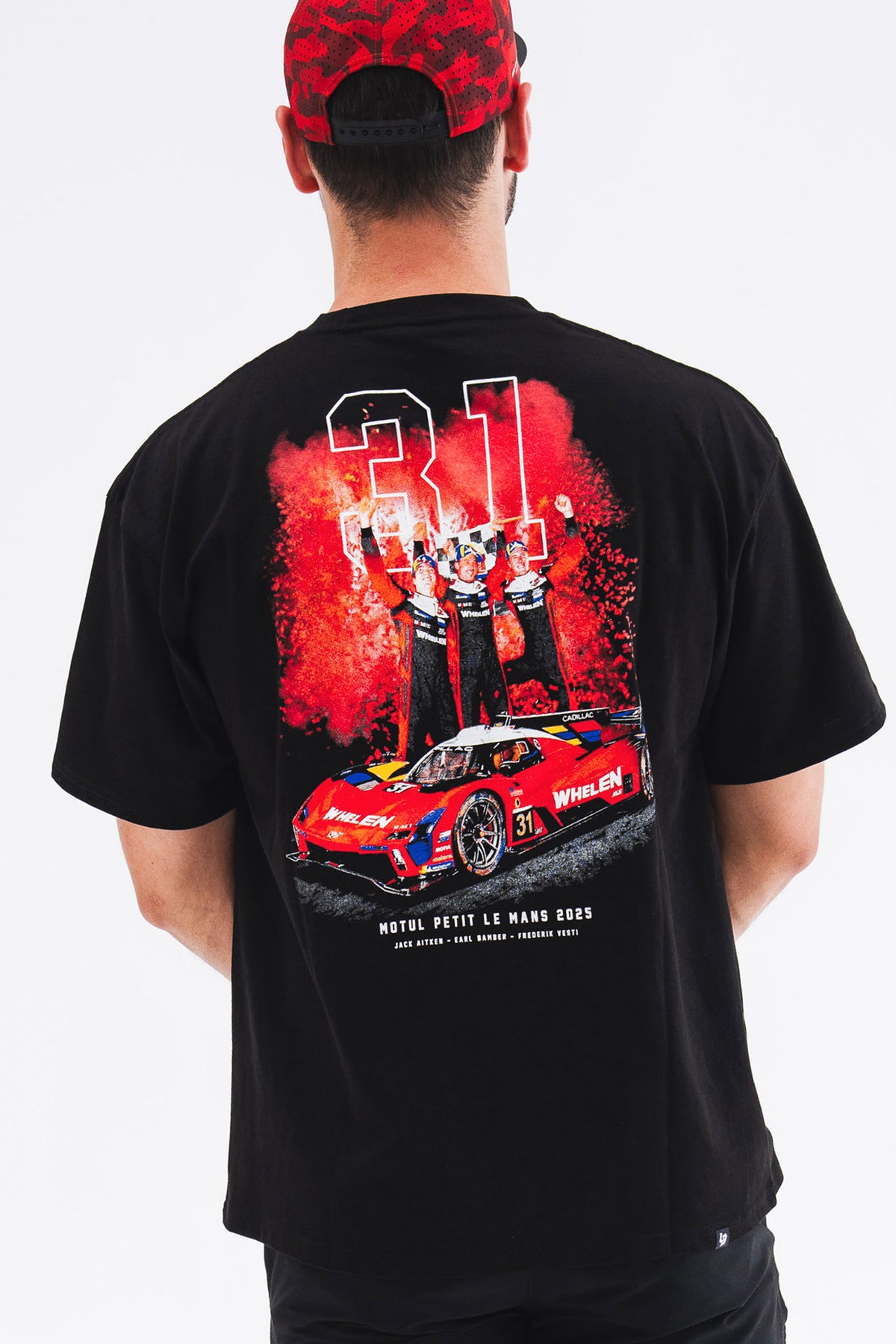 Locked Down Brands Premium Oversized Tee in Collaboration with Whelen Cadillac Racing in IMSA