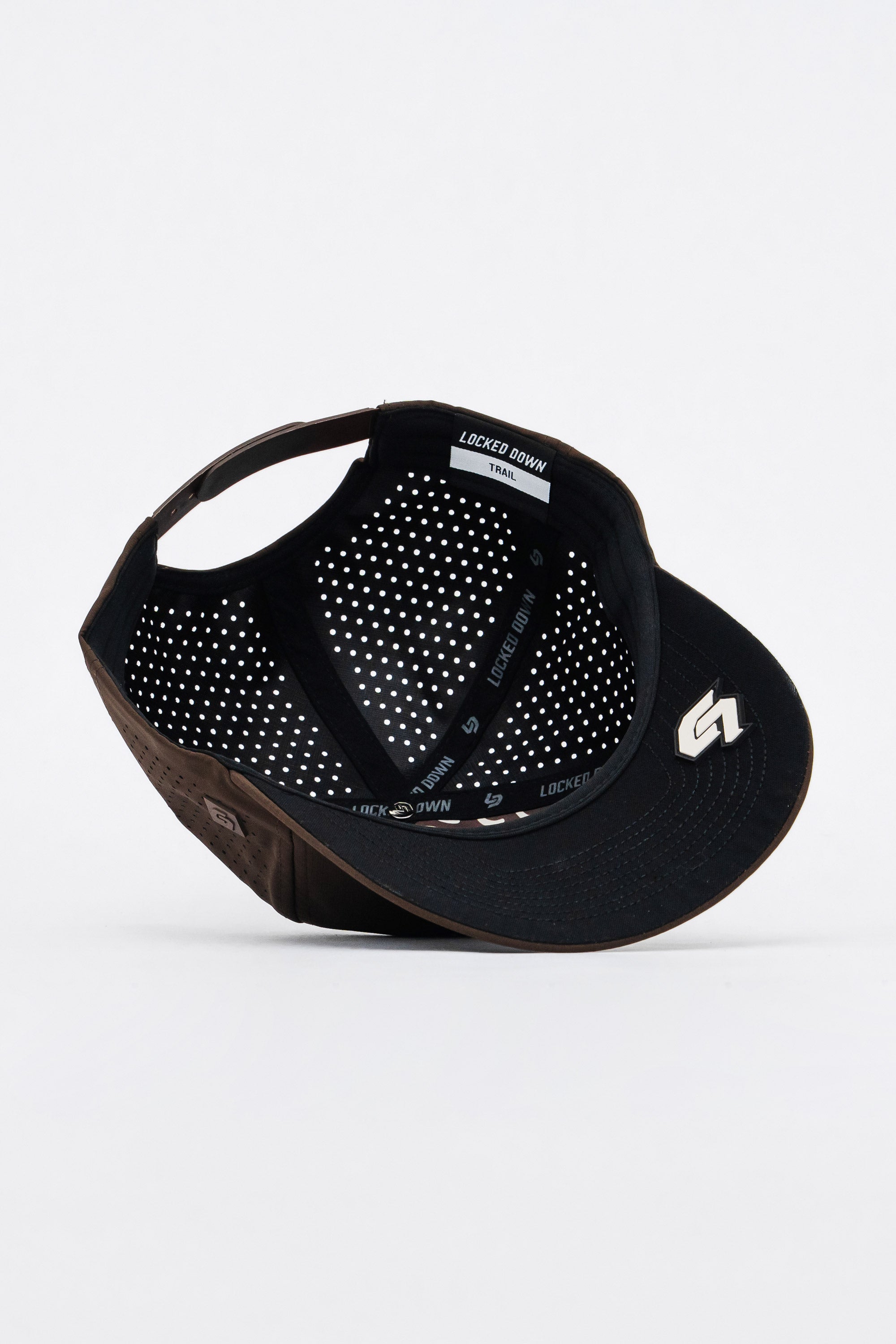 Locked Down Brands Premium Water Resistant TRAIL Winged Snapback - Coffee