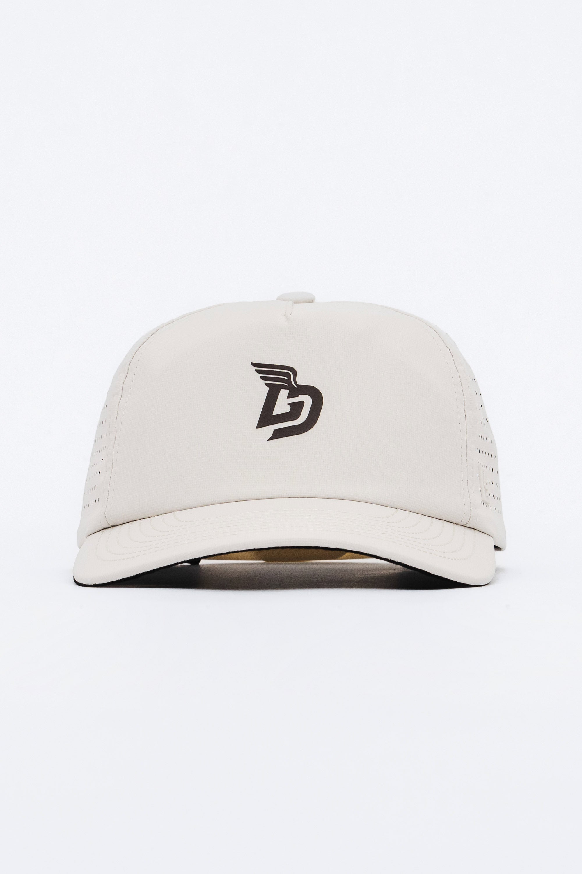 Locked Down Brands Premium Water Resistant TRAIL Winged Snapback - Cream
