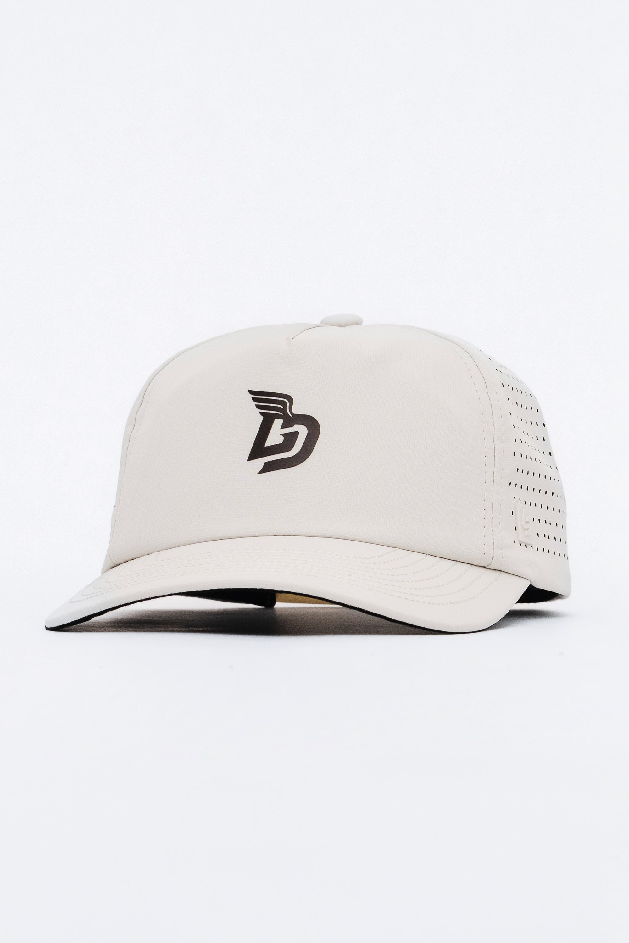Locked Down Brands Premium Water Resistant TRAIL Winged Snapback - Cream