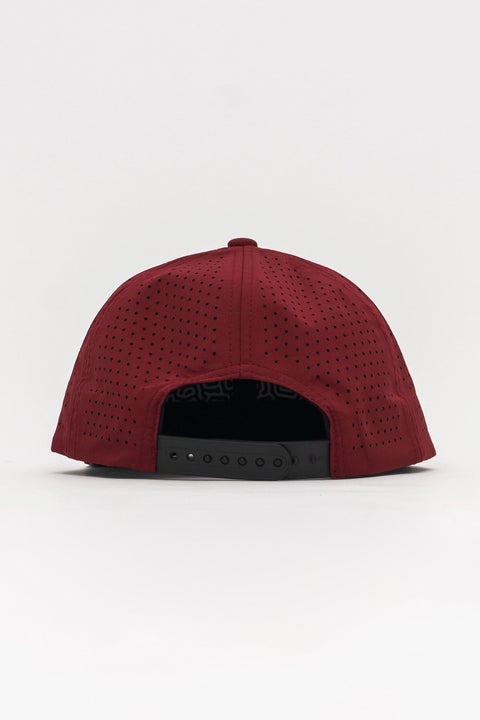 Locked Down Brands Premium Water Resistant BASE Brand Snapback - Maroon