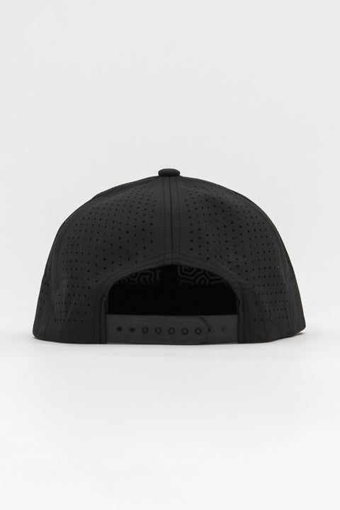 Locked Down Brands Premium Water Resistant BASE Brand Snapback - Black