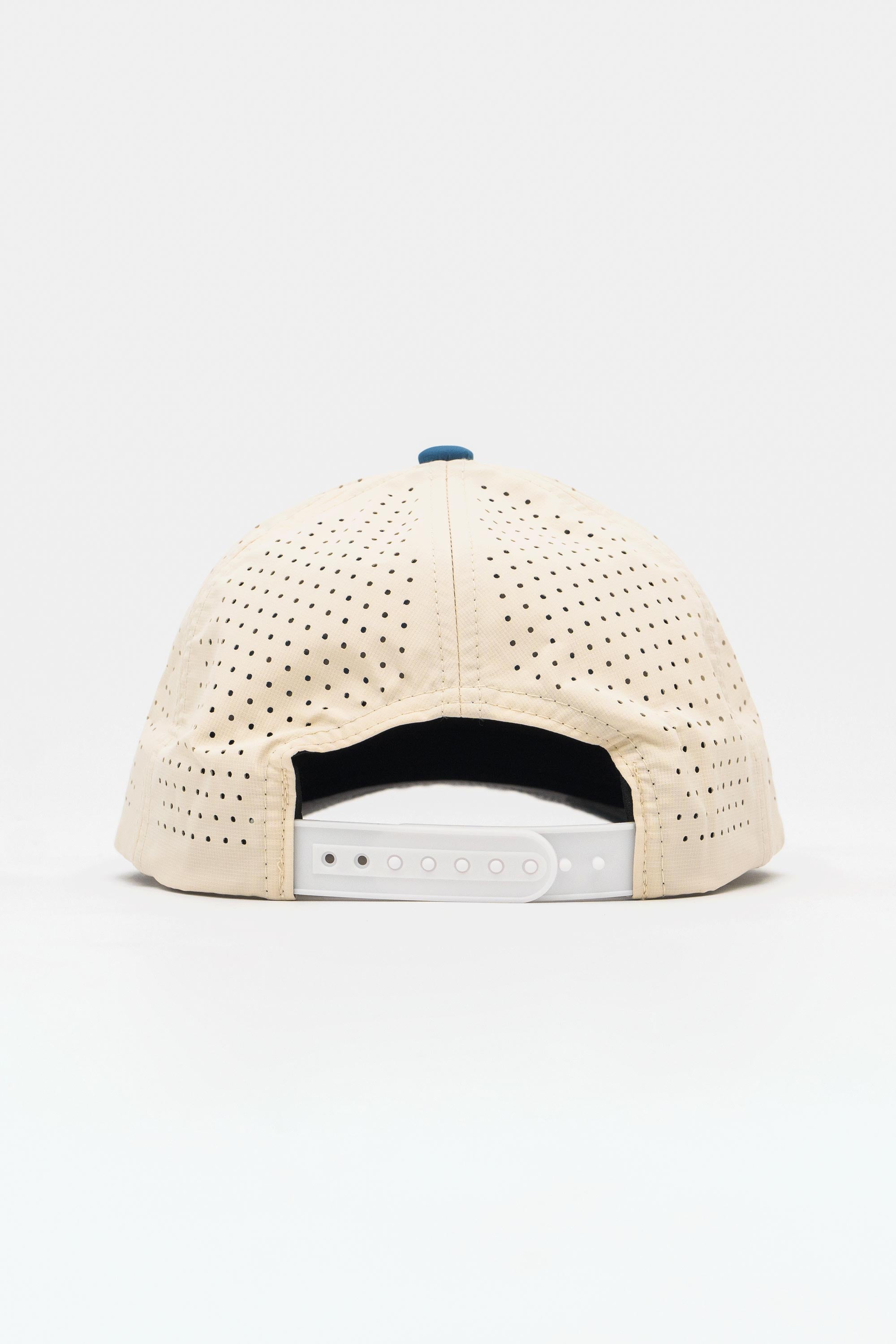 Locked Down Brands Premium Water Resistant ICON LD Snapback - Cream/Blue