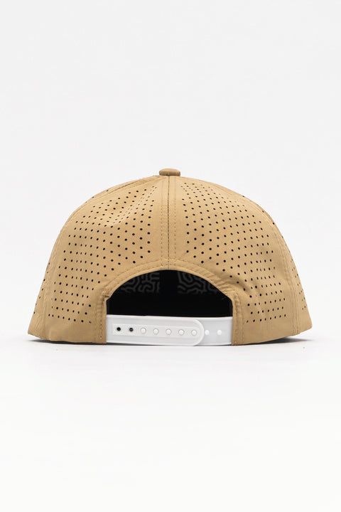 Locked Down Brands Premium Water Resistant BASE Brand Snapback - Dune 