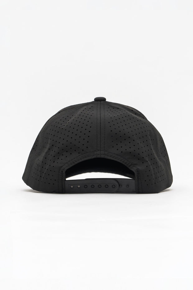 Locked Down Brands Premium Water Resistant ICON LD Snapback - Blackout