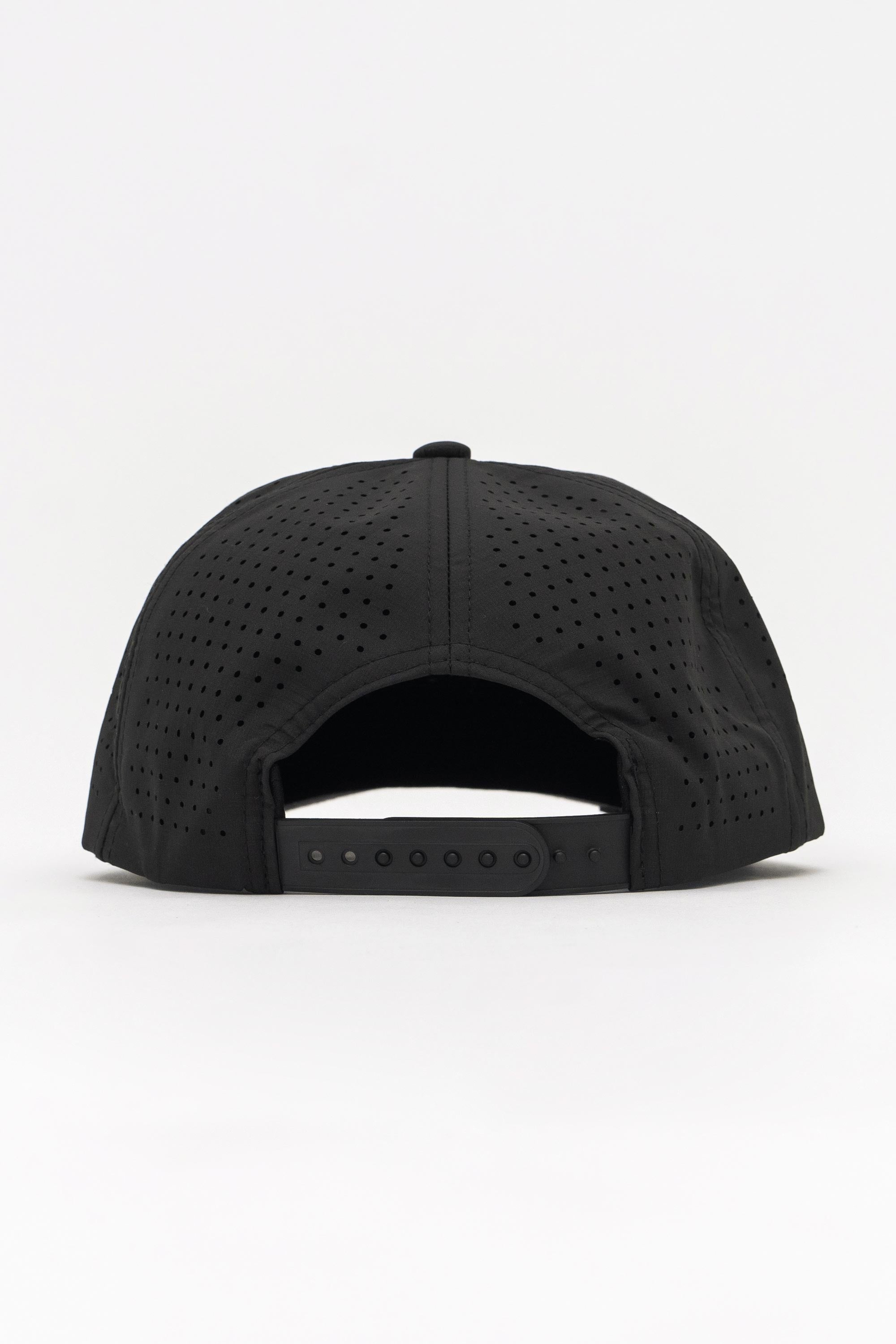 Locked Down Brands Premium Water Resistant TRAIL Block Snapback - Black