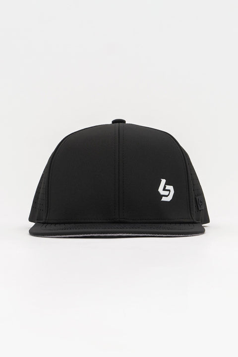 Locked Down Brands Premium Water Resistant BASE Brand Snapback - Black