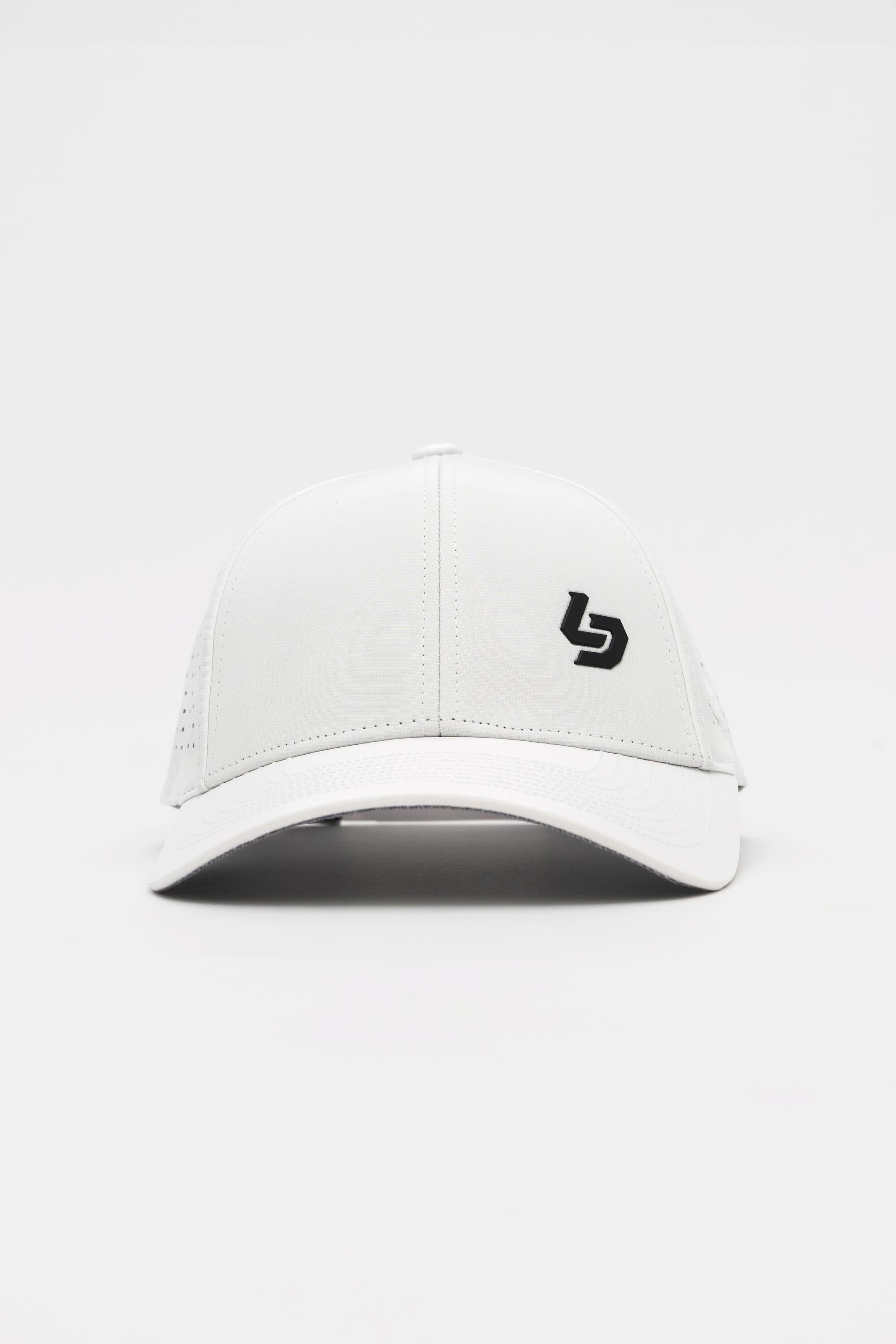 Locked Down Brands Premium Water Resistant CLASSIC Brand Snapback - White