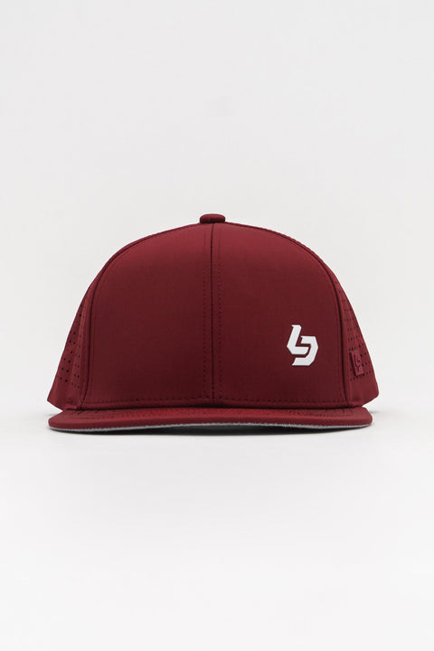 Locked Down Brands Premium Water Resistant BASE Brand Snapback - Maroon