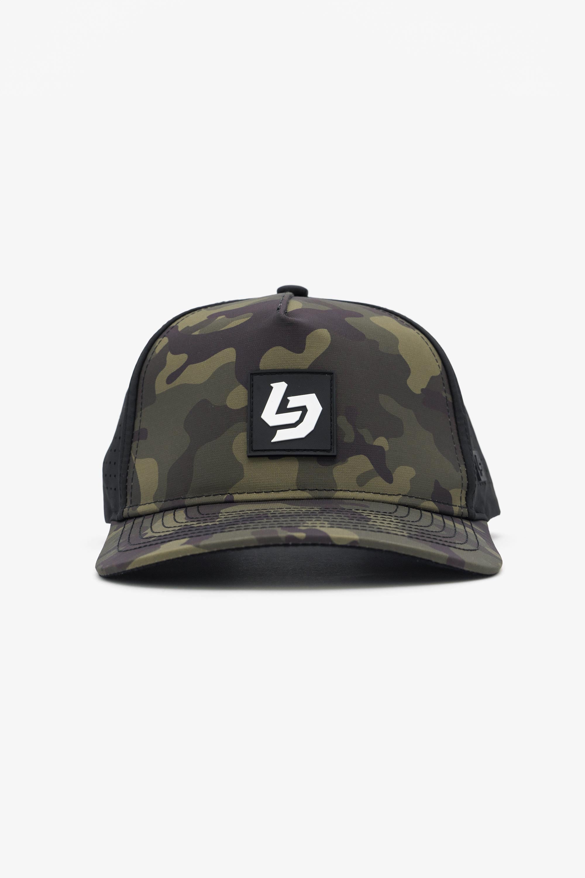 Locked Down Brands Premium Water Resistant ICON LD Snapback - Green Camo